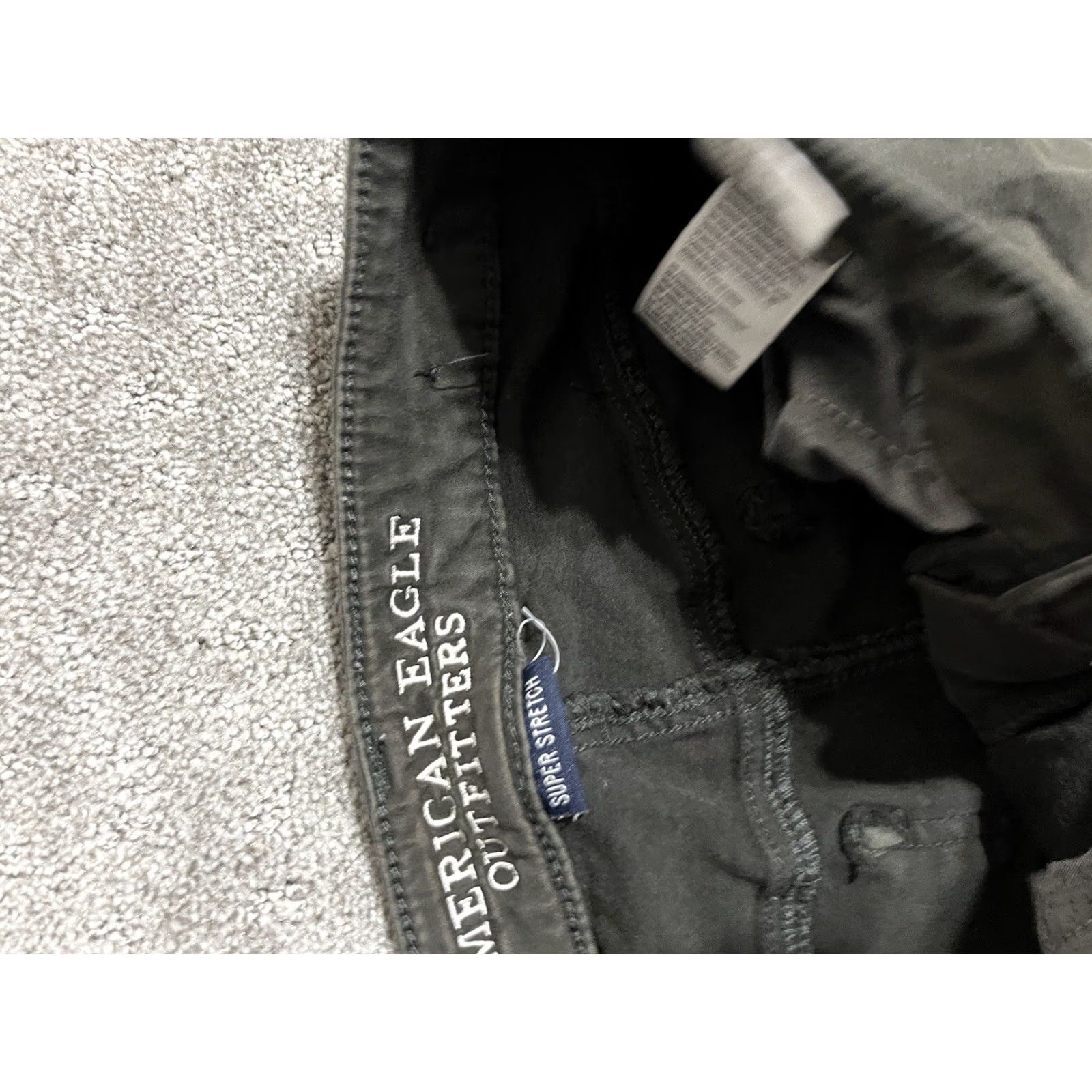 American Eagle Outfitters VINTAGE American Eagle Womens Jegging Pants Regular Size 4 Gray Solid Stretch Denim Authentic Size 27" / US 4 / IT 40 - 6 Thumbnail
