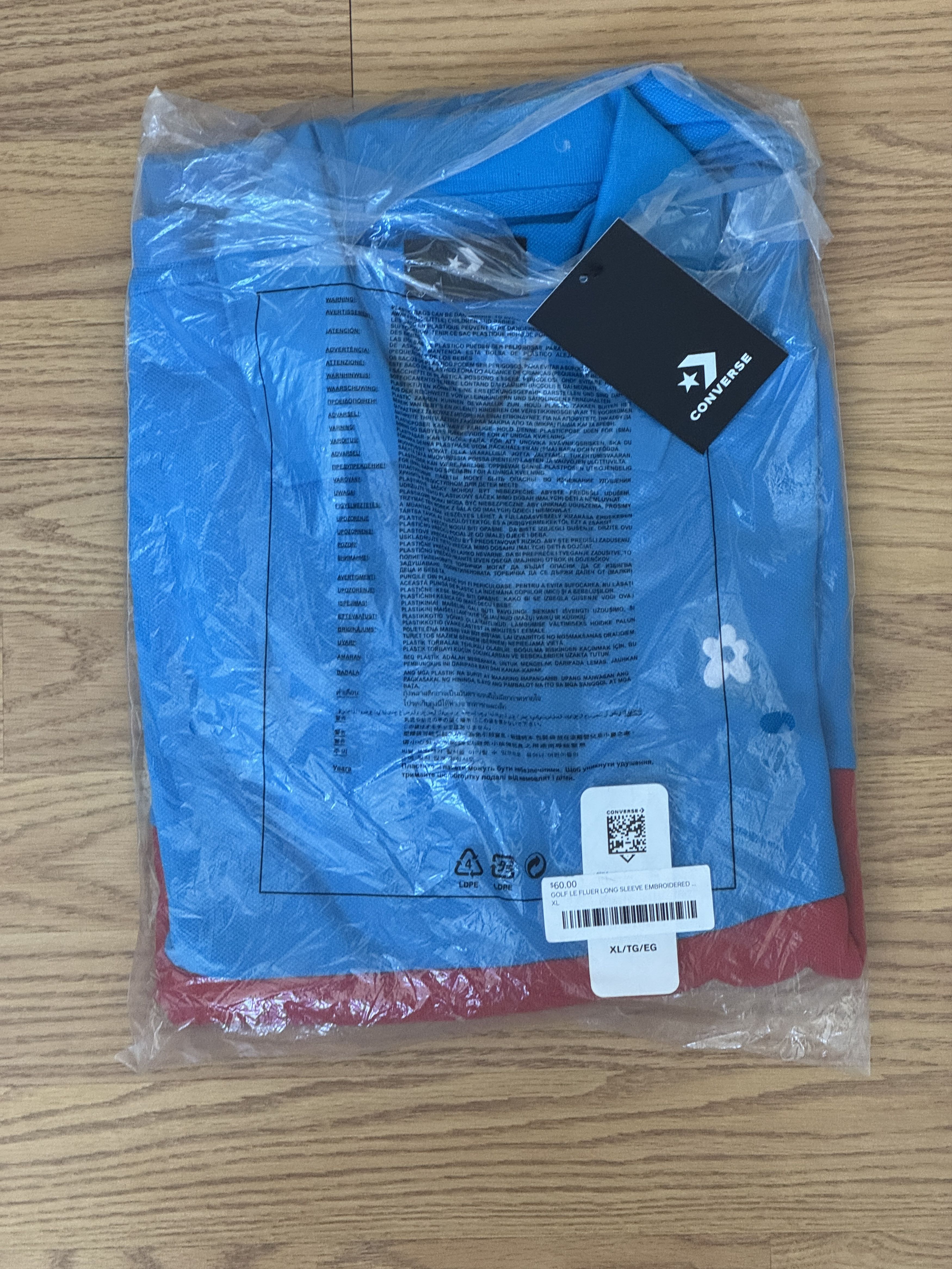 Converse × Golf le Fleur Converse x Tyler GOLF LE FLEUR Long Sleeve Polo Shirt Size US XL / EU 56 / 4 - 2 Thumbnail