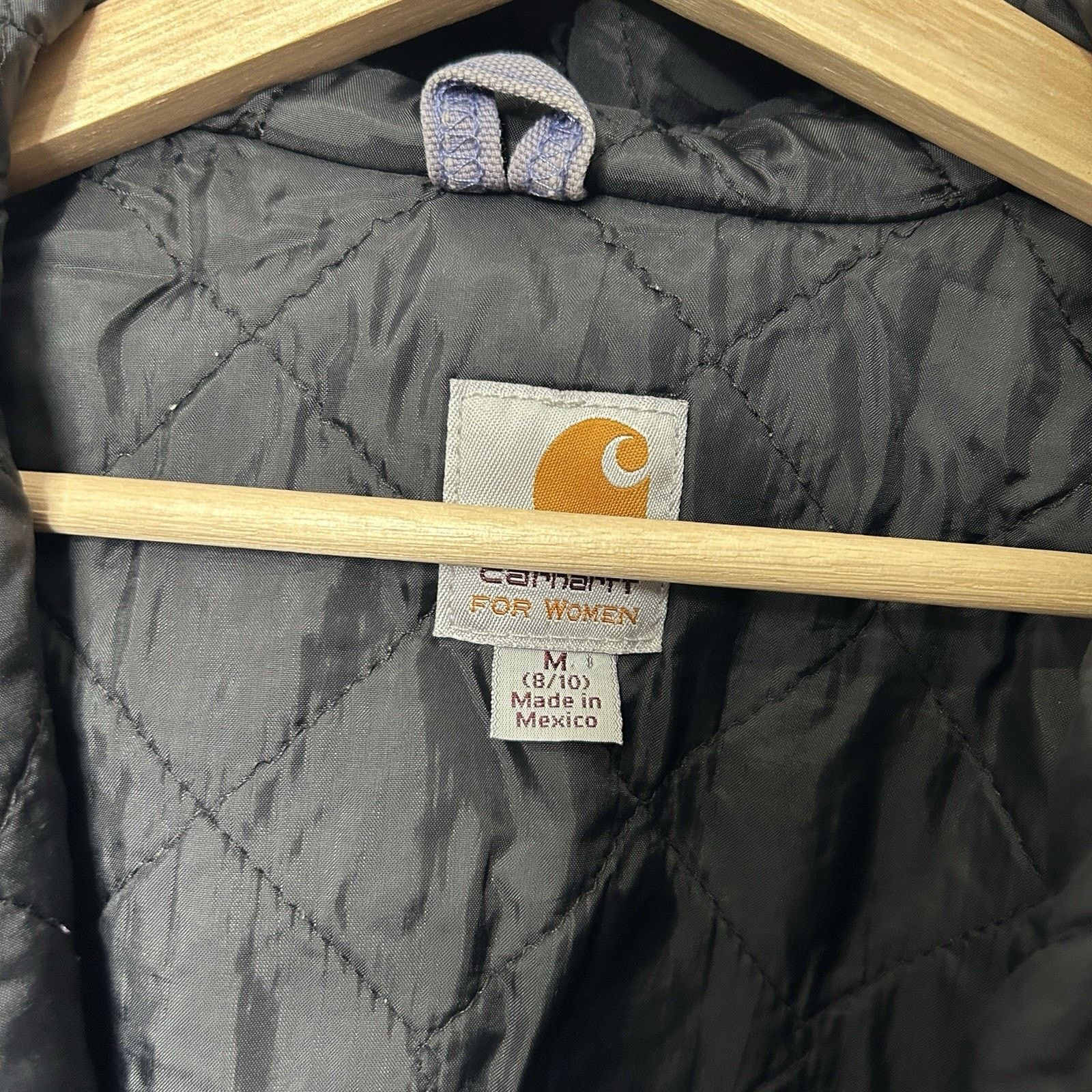 Carhartt Carhartt Quilt-Lined Hooded Active Jacket “Periwinkle” Size M / US 6-8 / IT 42-44 - 11 Thumbnail