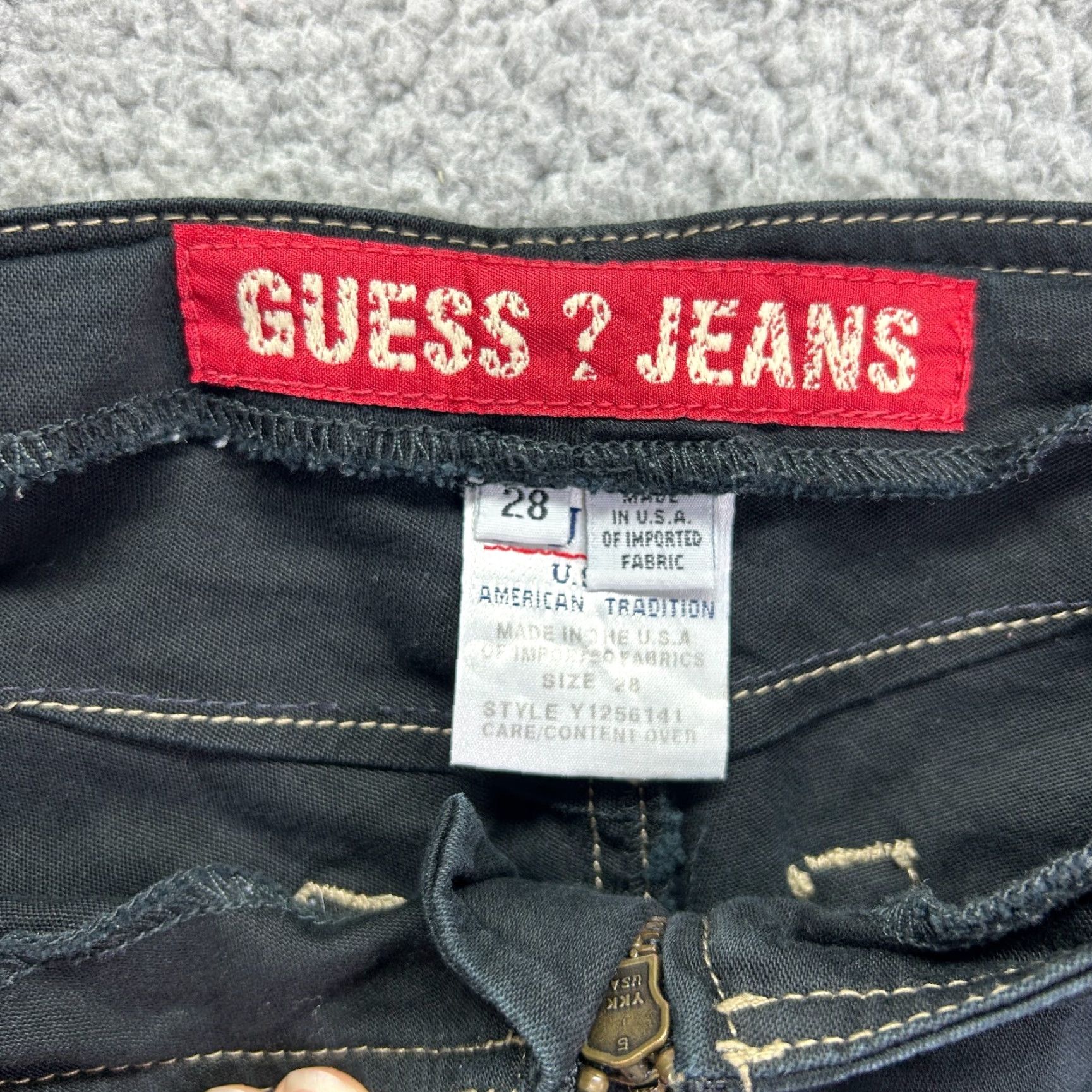 Guess GUESS Pants Womens 28 Black Bootcut Ankle Zip High Waist Pockets Modern Regular Girls Mens Vegetarian? Size 28" / US 6 / IT 42 - 3 Thumbnail
