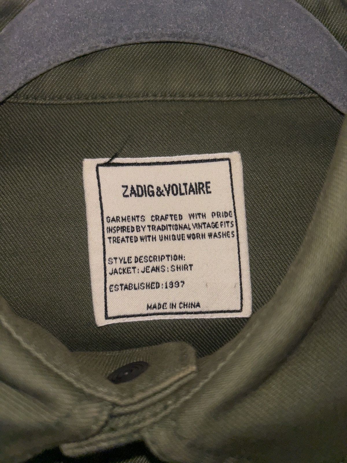 Zadig & Voltaire Jacket: Jean: Shirt Size M / US 6-8 / IT 42-44 - 2 Thumbnail