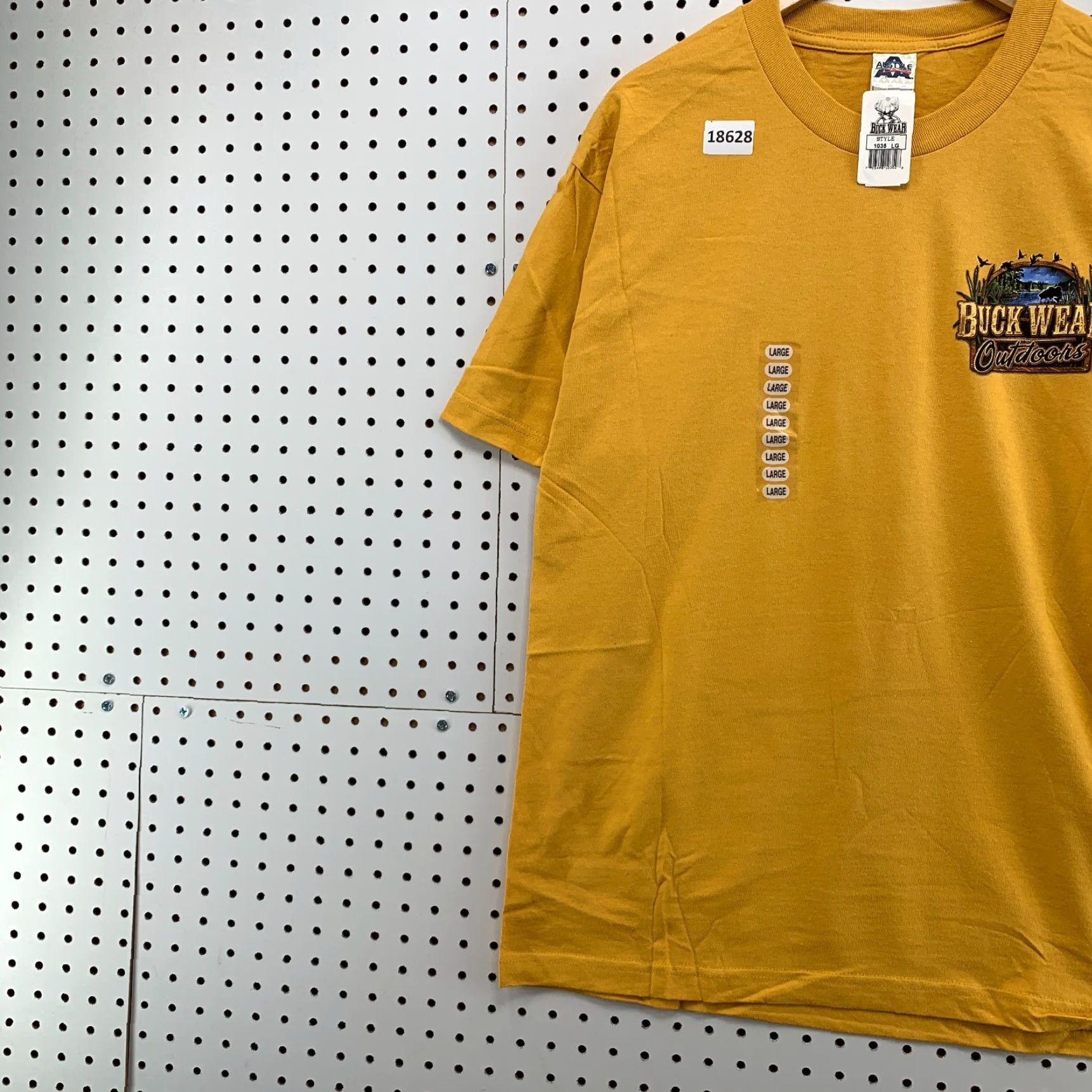 Vintage Buck Wear Outdoors Shirt Yellow Adult Large Fishing Graphic Short Sleeve Size US L / EU 52-54 / 3 - 4 Thumbnail