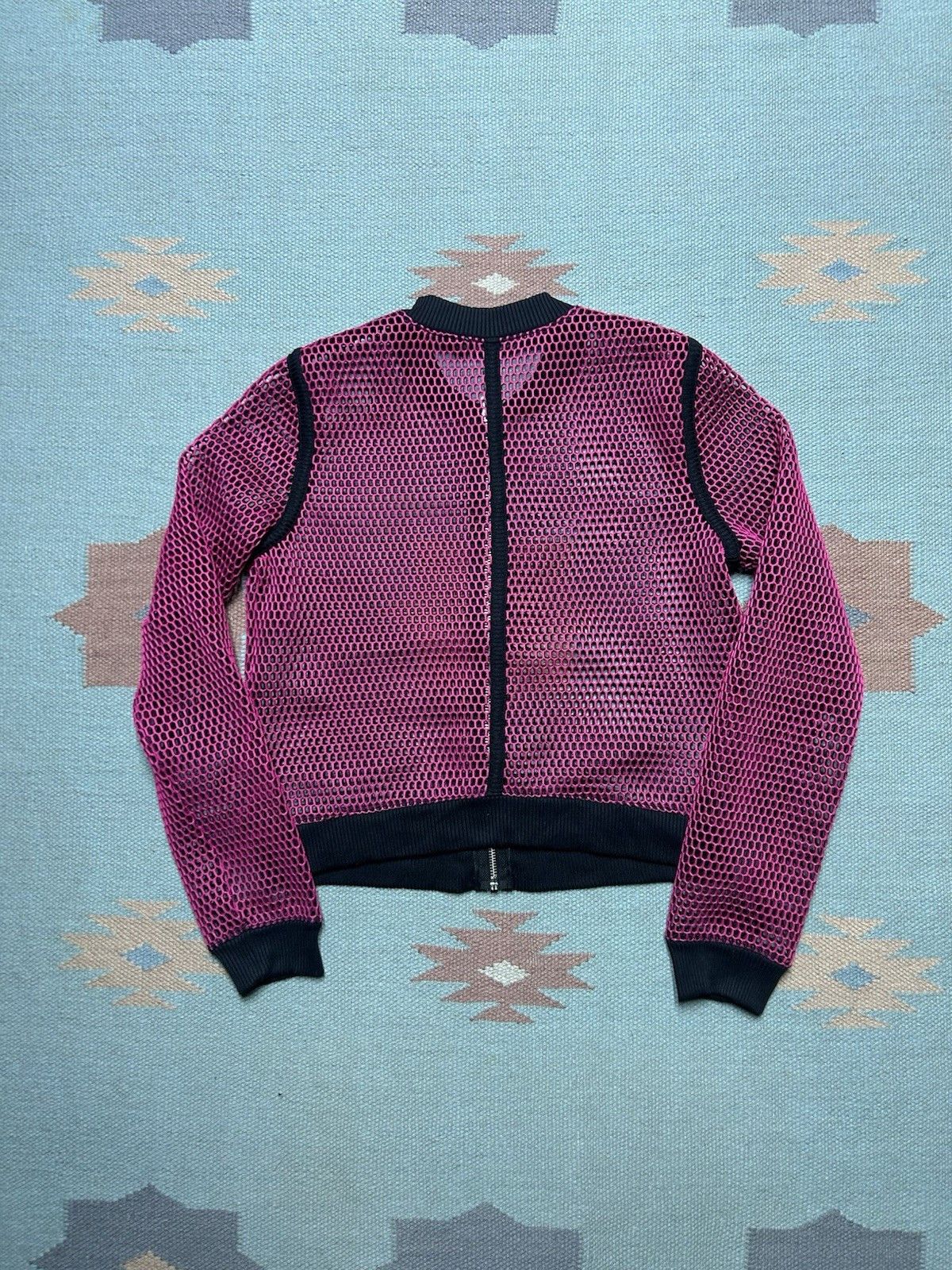 Vintage Vtg y2k mesh fishnet shirt jacket cropped rave Tripp style M Size M / US 6-8 / IT 42-44 - 4 Thumbnail