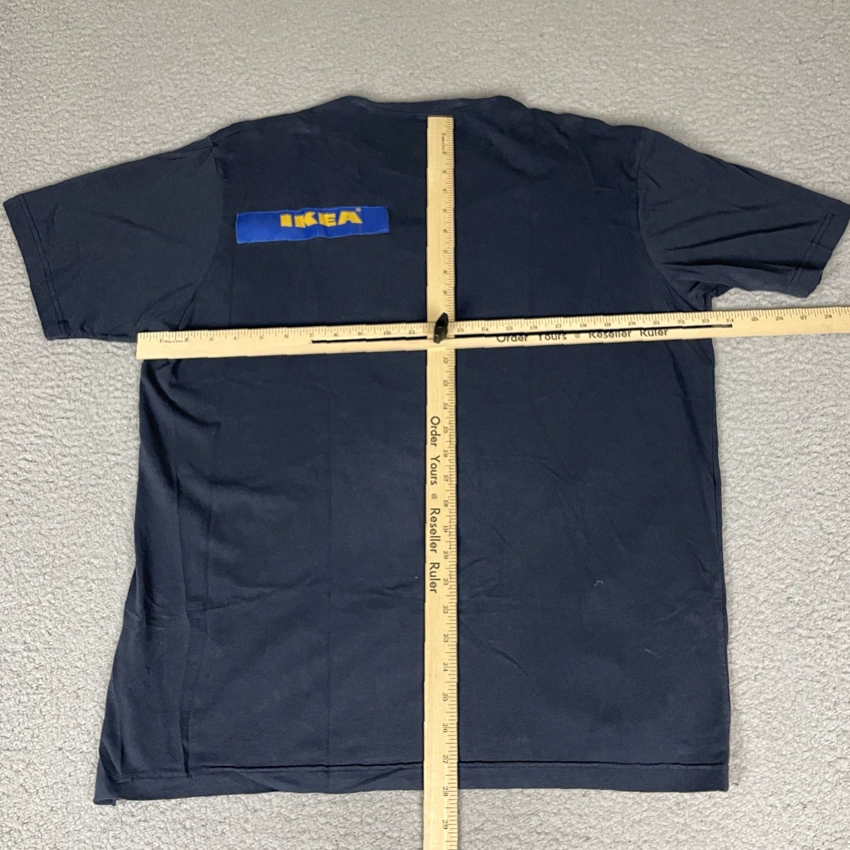 Ikea VINTAGE IKEA Polo Shirt Mens XL Short Sleeve Yellow Blue Stripe Collared Logo Cotton Size US XL / EU 56 / 4 - 7 Thumbnail