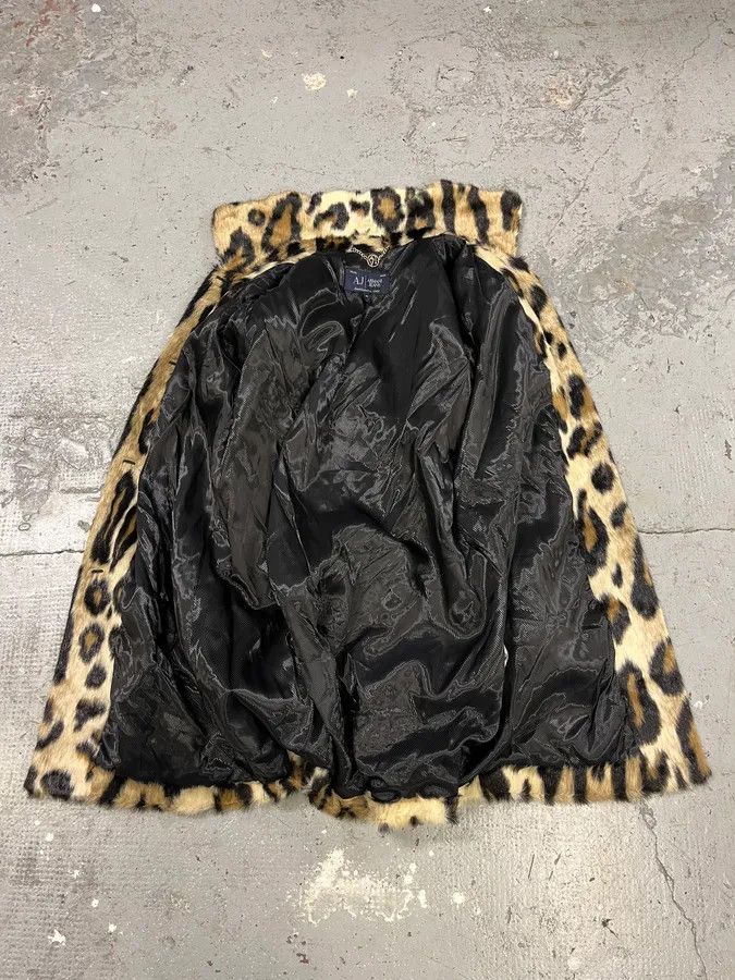 Armani 2000s Armani Fake Fur Leopard Long Jacket Size M / US 6-8 / IT 42-44 - 9 Thumbnail