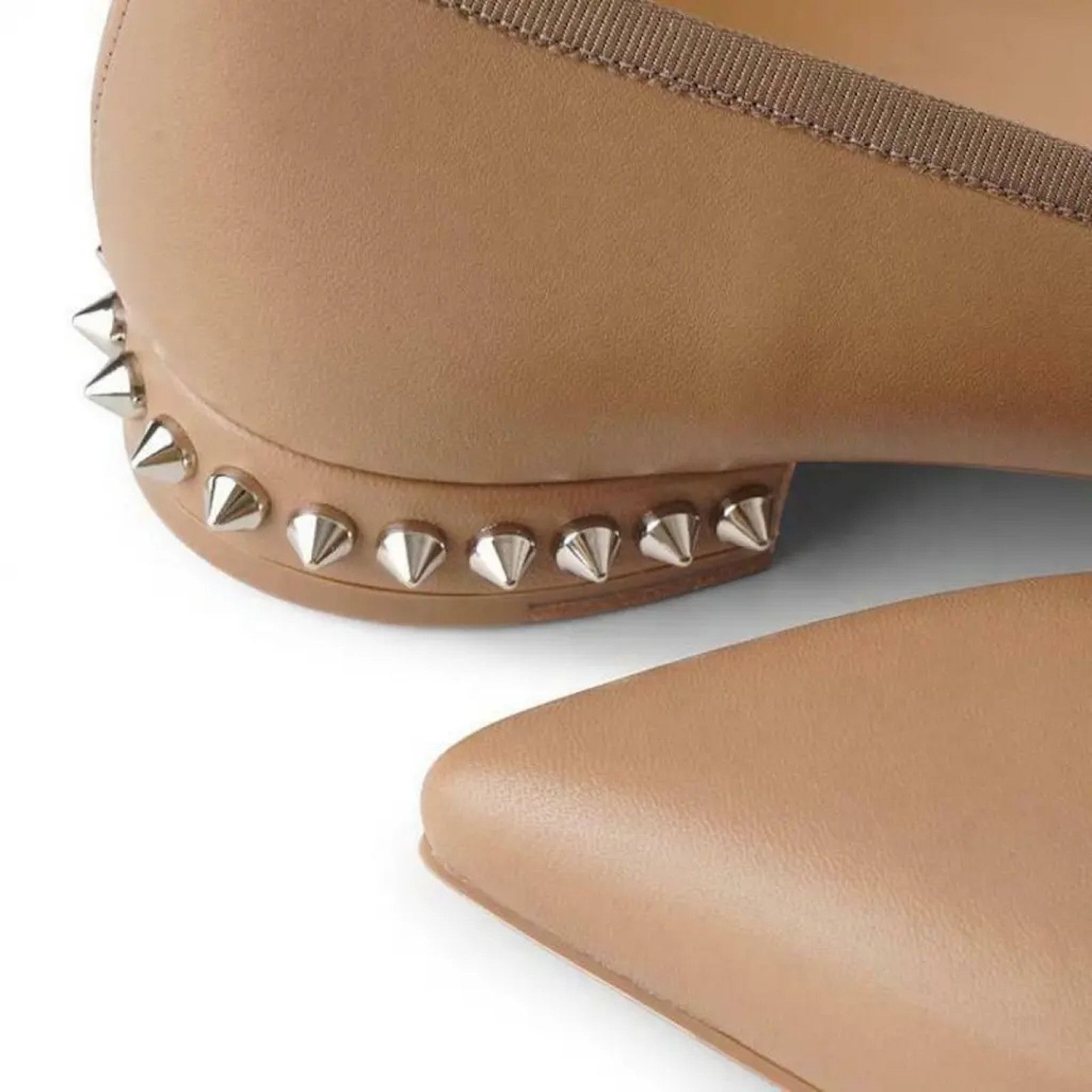 Christian Louboutin Christian Louboutin Hall Flat Fennec Nappa Leather Spike Size US 6 / IT 36 - 5 Thumbnail