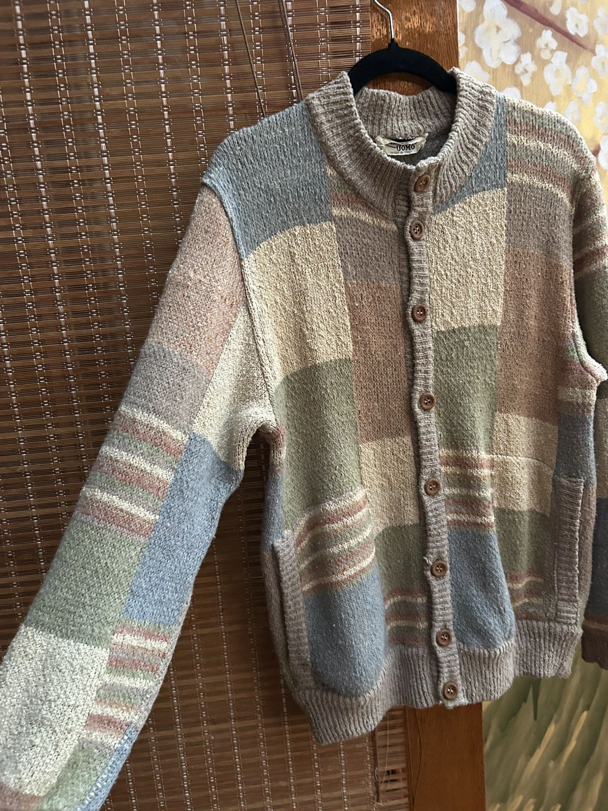 Missoni Vintage Missoni UOMO Wool Silk Blend Patchwork Cardigan L Size US L / EU 52-54 / 3 - 4 Thumbnail