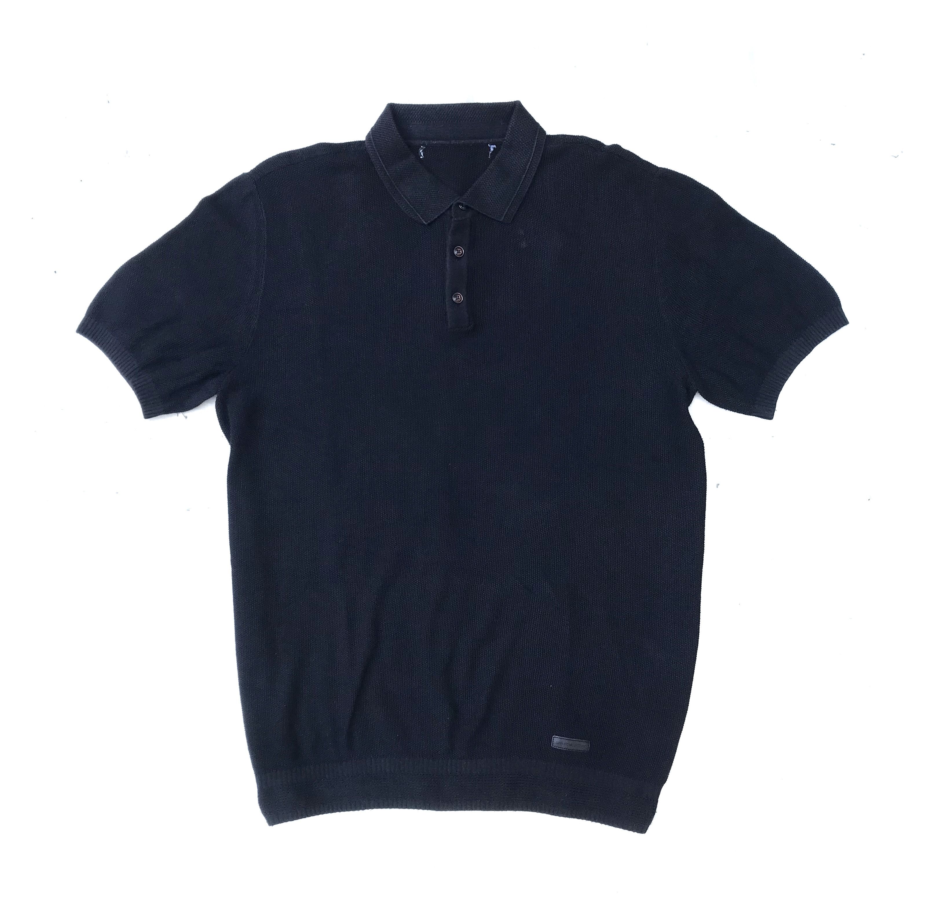Jean-Michel Basquiat × Vintage Jean Michel Basquiat Jmb Black Polo Knitwear Size US M / EU 48-50 / 2 - 3 Thumbnail