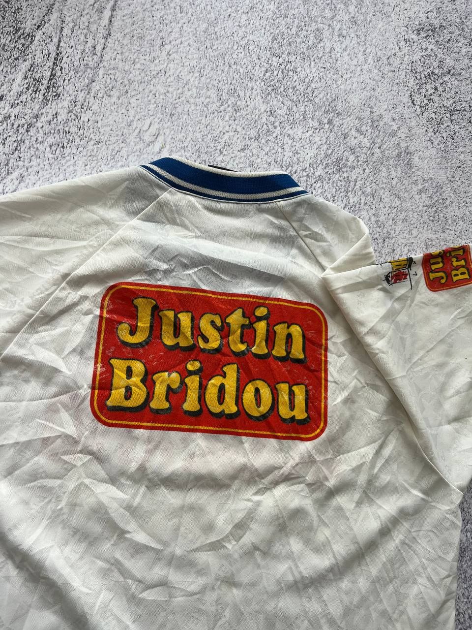 Maillot rugby EMS BRON XV porté n°4 Aménagement Lyonnais vintage shirt 90's XXL