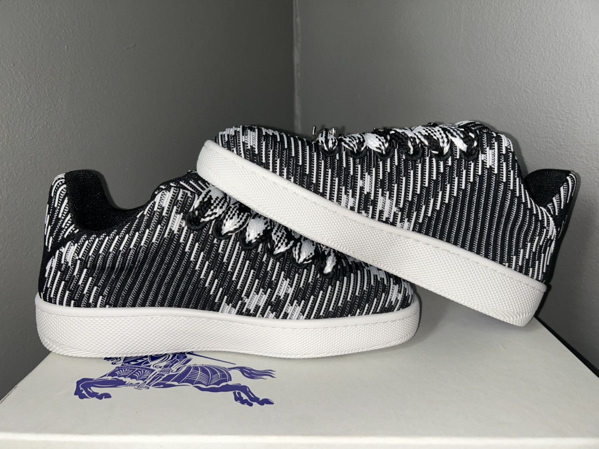 Burberry Burberry Box Knit Black Check Low Top Sneakers Size 39 Size US 7.5 / EU 40-41 - 9 Thumbnail