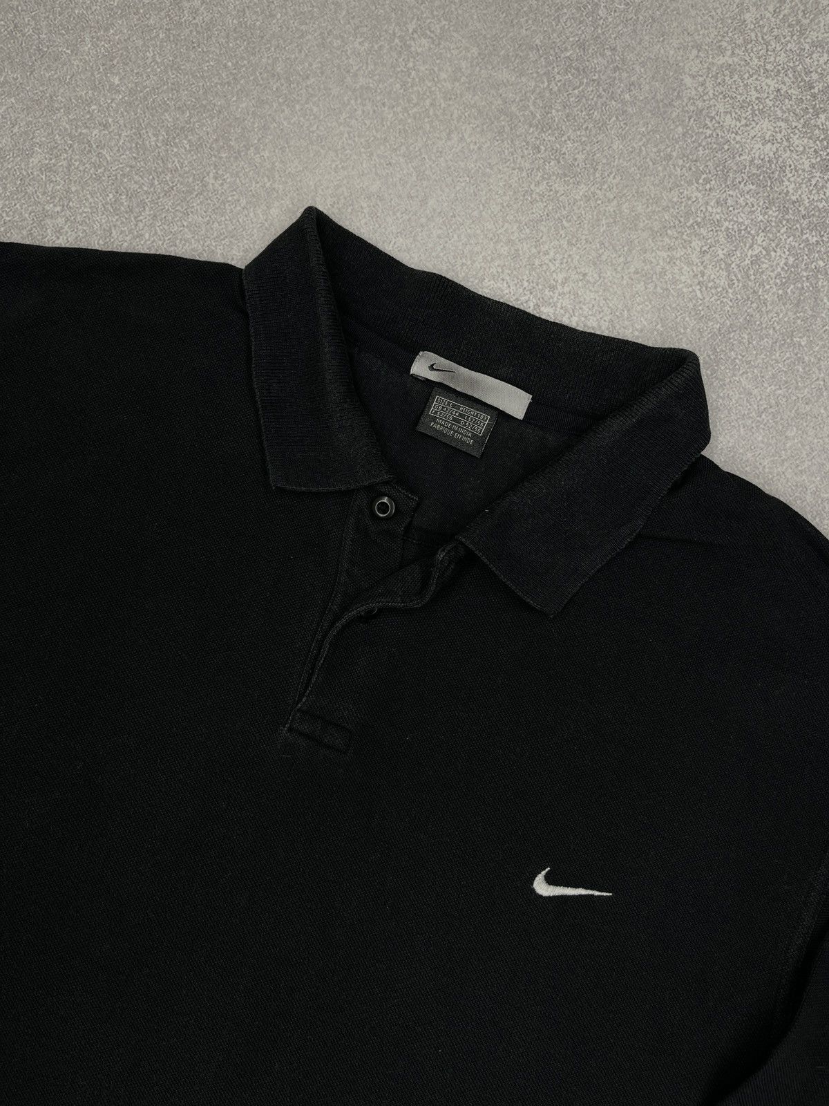 Nike Vintage Nike Rugby Polo Longsleeve Black Y2K ACG TN Size L Size US L / EU 52-54 / 3 - 4 Thumbnail