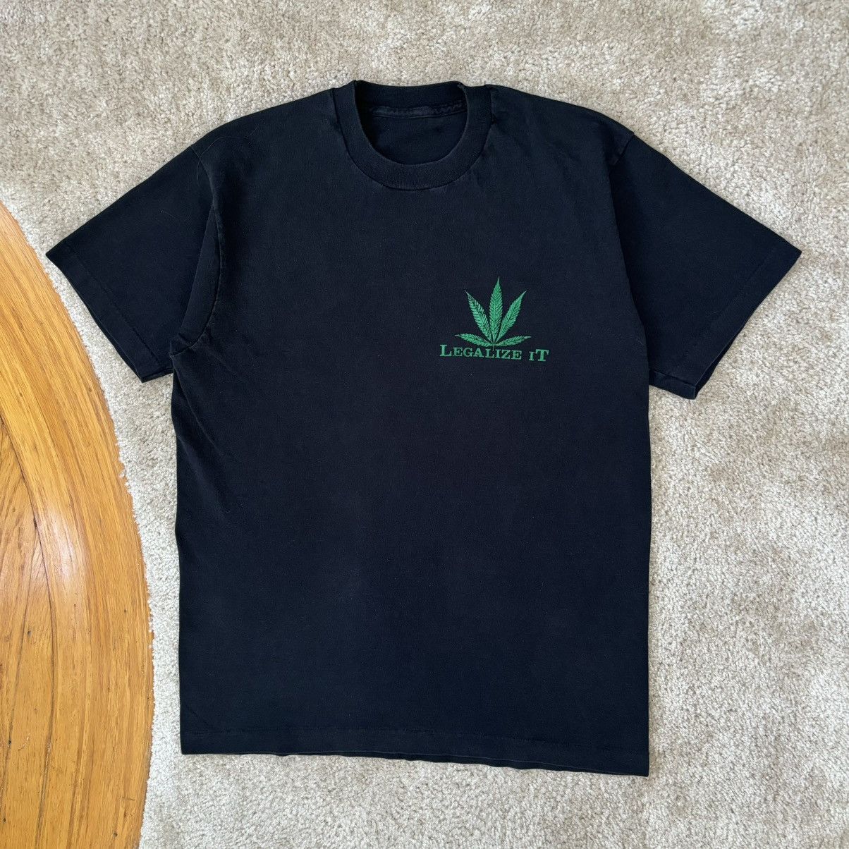 Vintage Vintage 1990s Marijuana Weed Funny T-Shirt Large Size US L / EU 52-54 / 3 - 5 Thumbnail