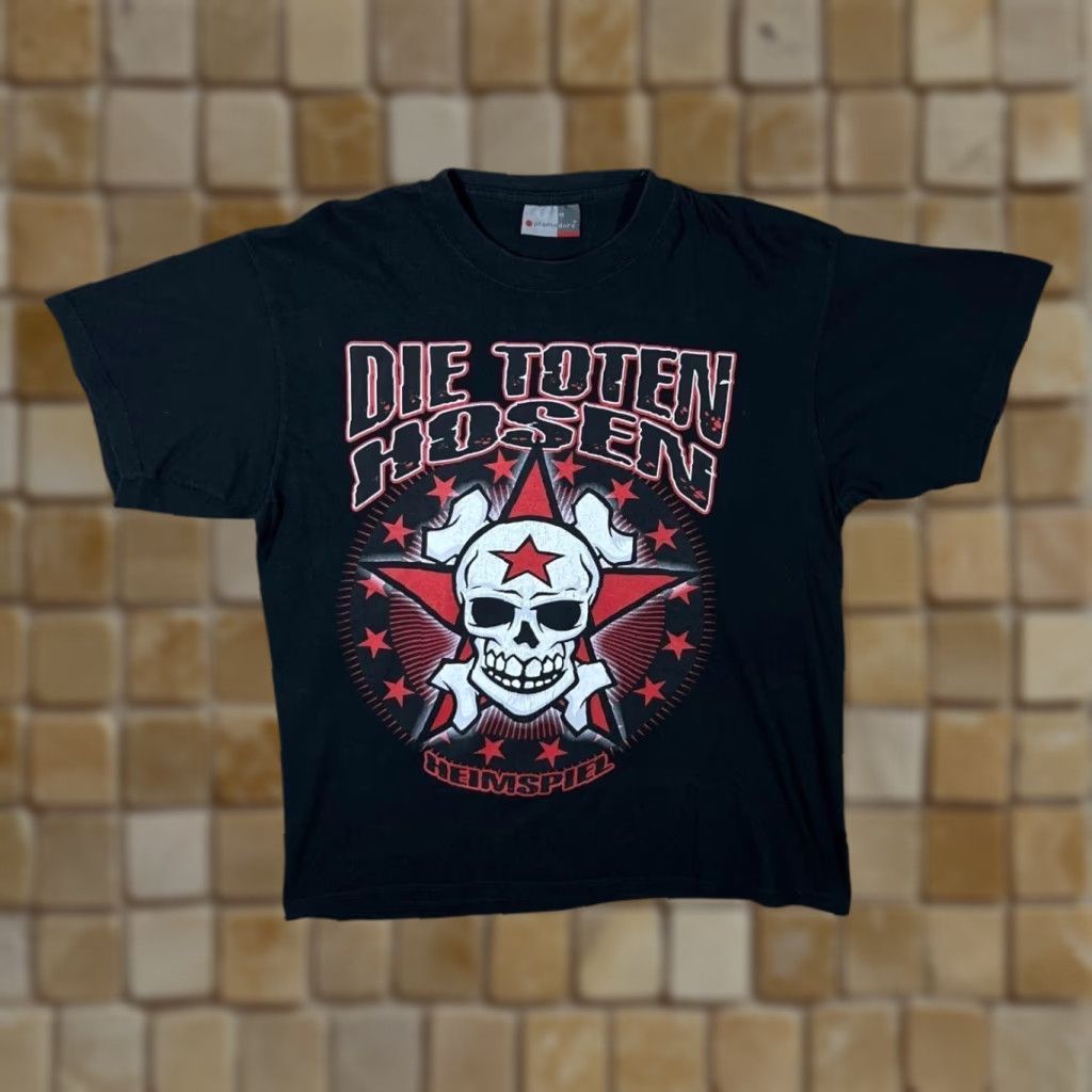 Vintage Promodoro Die Toten Hosen “Heimspiel” Hard Rock Heavy Metal Band T-Shirt Medium Black Vintage Mens Shirt Size US M / EU 48-50 / 2 - 1 Thumbnail