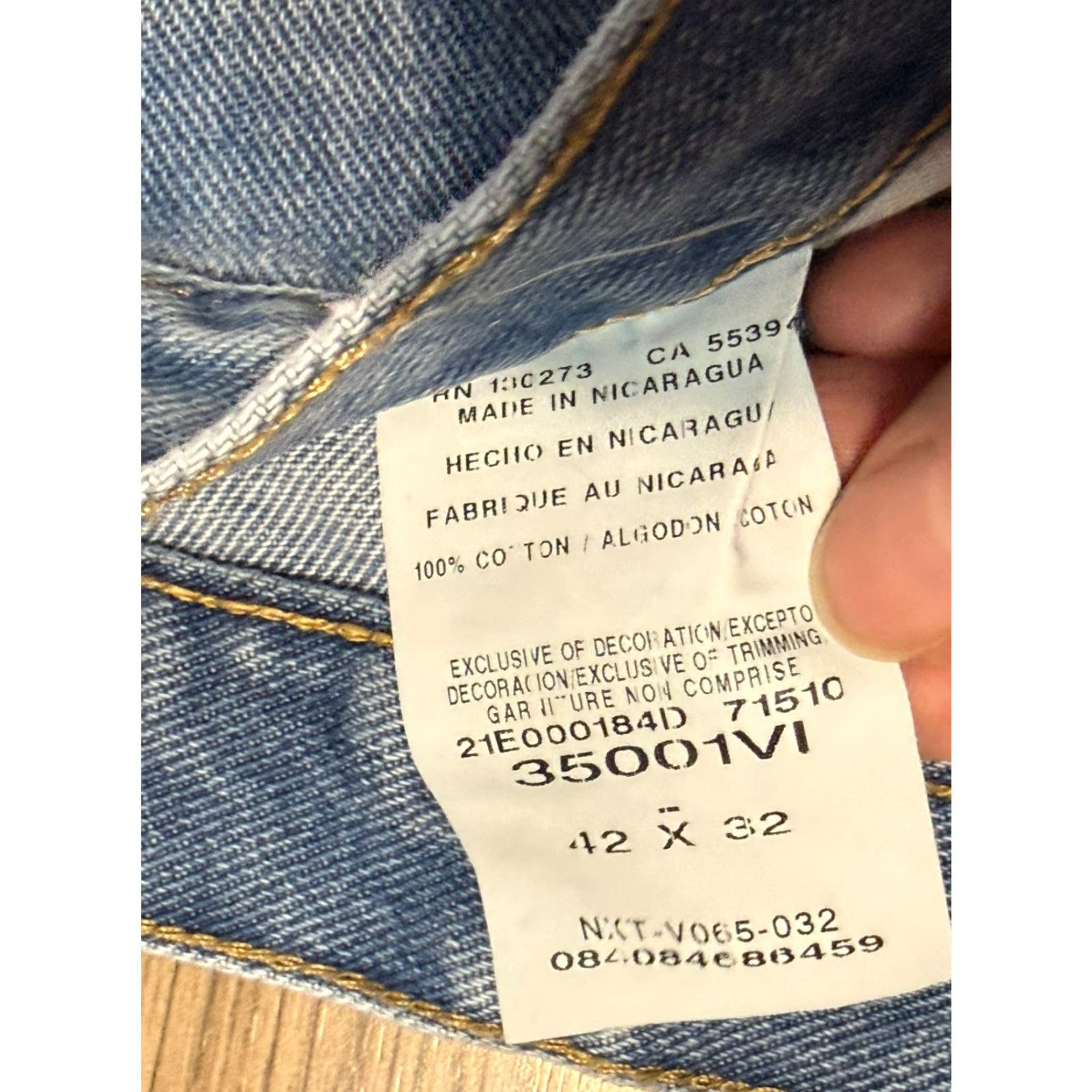 Wrangler Wrangler Jeans Men's XL Blue Denim Straight Leg Pockets 5-Pocket Design Regular Inseam 30in Outdoor Classic Size US 42 / EU 58 - 5 Thumbnail