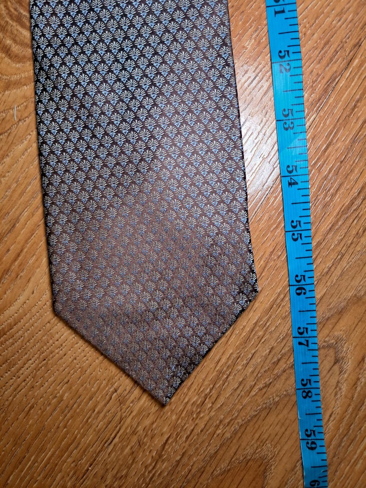 Calvin Klein Calvin Klein Silk Tie Brown Floral Tree Wide Necktie Size ONE SIZE - 6 Thumbnail