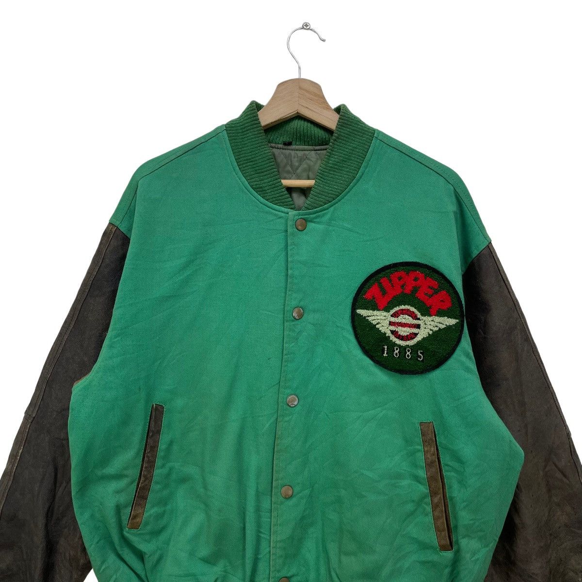 Japanese Brand Varsity Zipper Commano Garment Officer 1885 Letterman Size US M / EU 48-50 / 2 - 3 Thumbnail