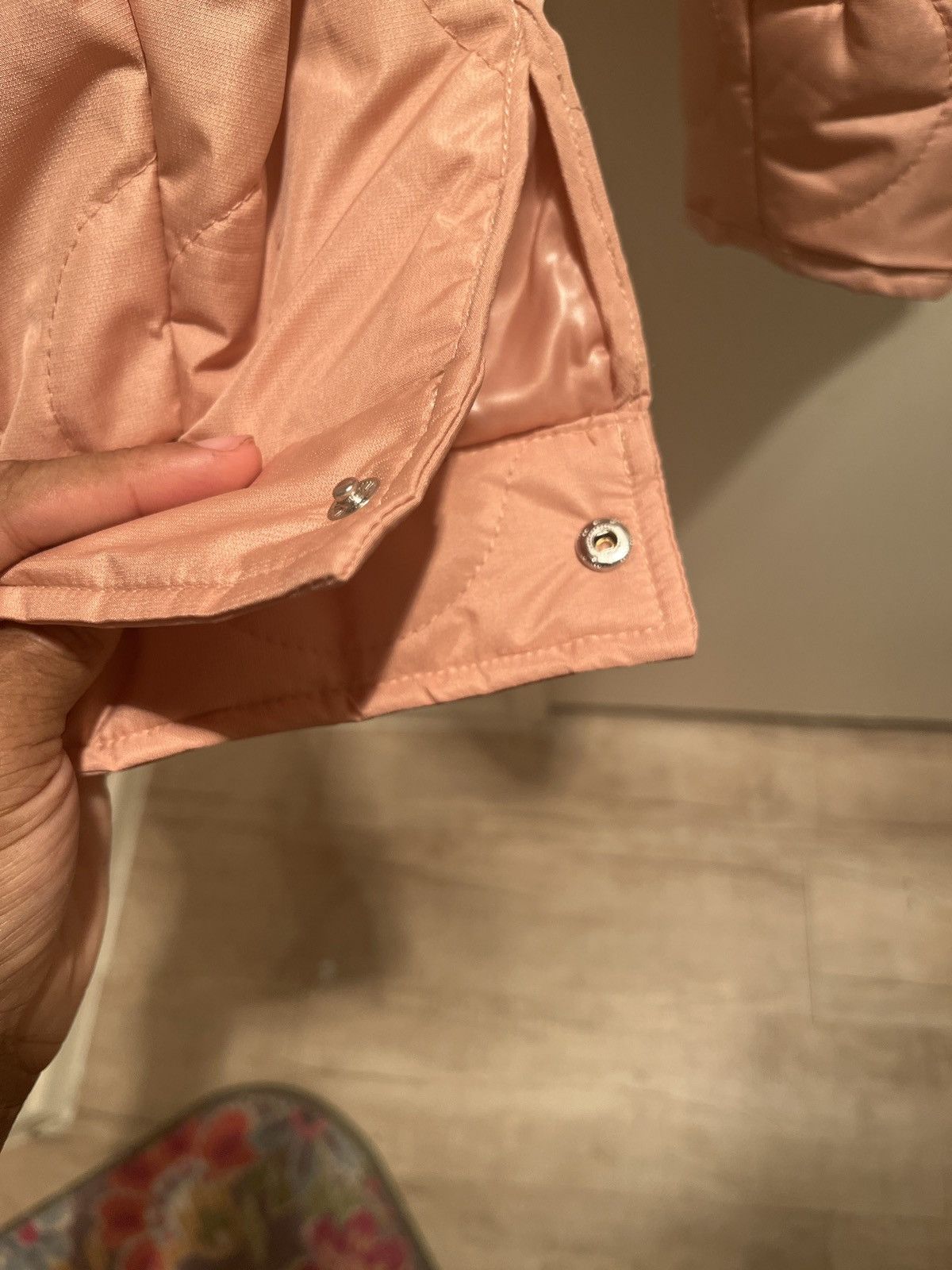 Fashion Nova Fashion Nova / NovaMen Light Pink Quilted Nylon Shacket Size US XL / EU 56 / 4 - 4 Thumbnail