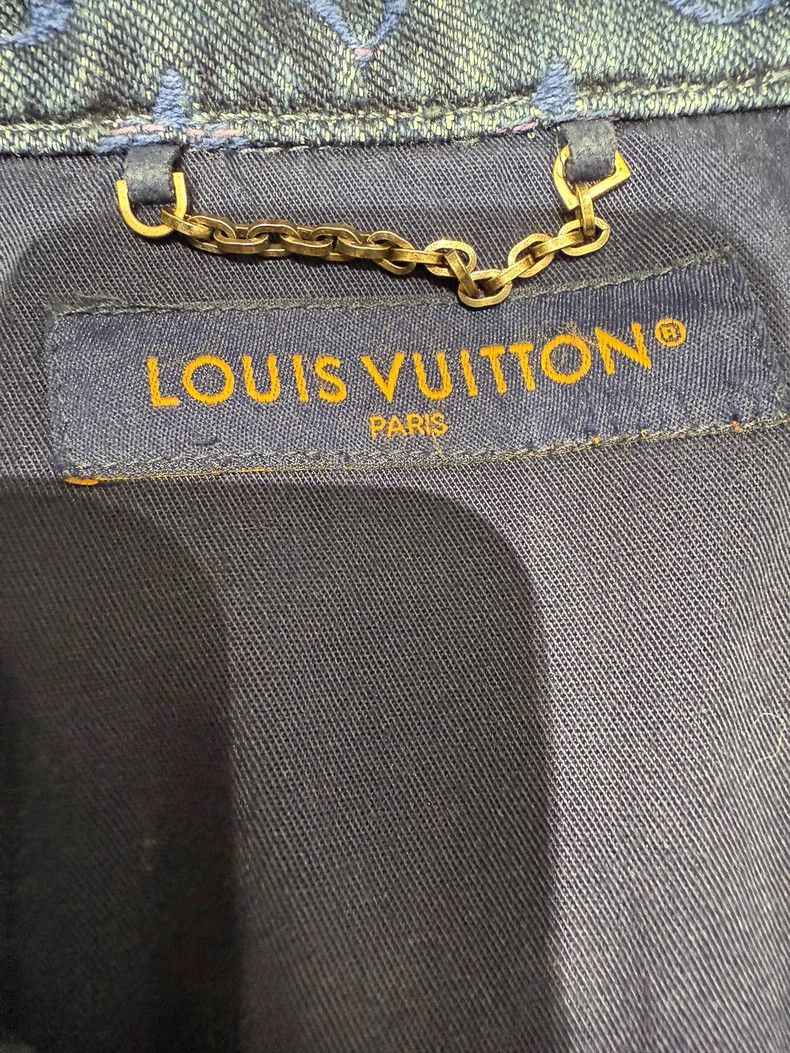 Louis Vuitton Louis Vuitton Blue Gradient Full Print Denim Jacket 2505-Ne Size US L / EU 52-54 / 3 - 4 Thumbnail