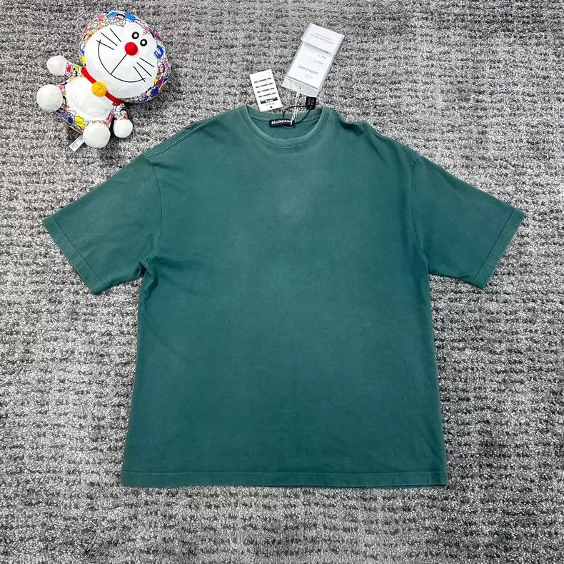 Balenciaga Back LOGO Lake Water Wash Short Sleeve 2501-Next