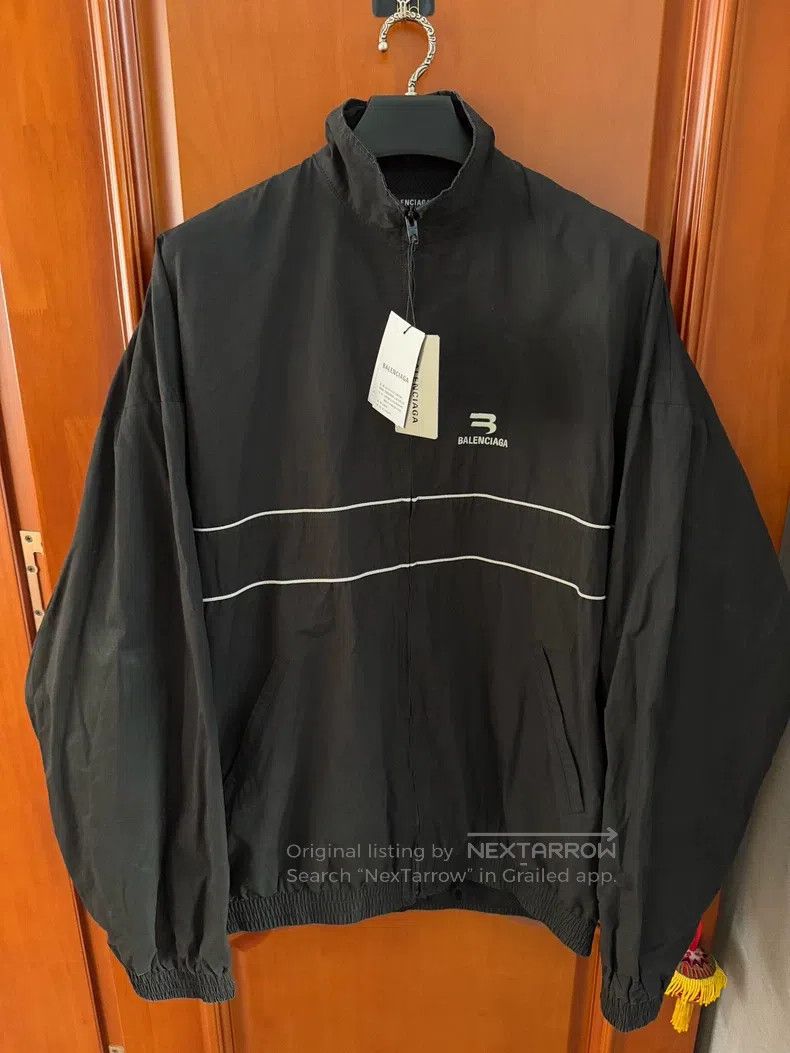 Balenciaga Balenciaga Black Windbreaker Jacket Size US S / EU 44-46 / 1 - 1 Thumbnail