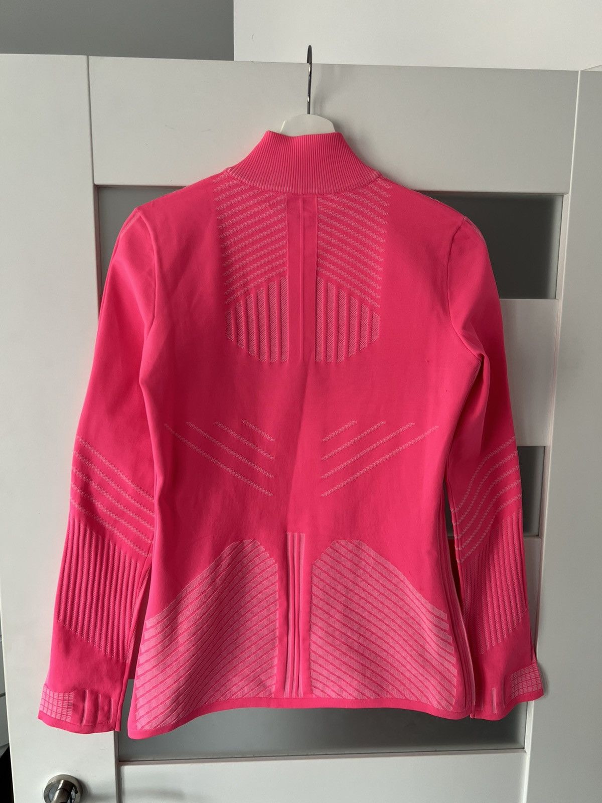 Prada Pink Prada Techno Technical Knit Zip Up Size L / US 10 / IT 46 - 4 Thumbnail