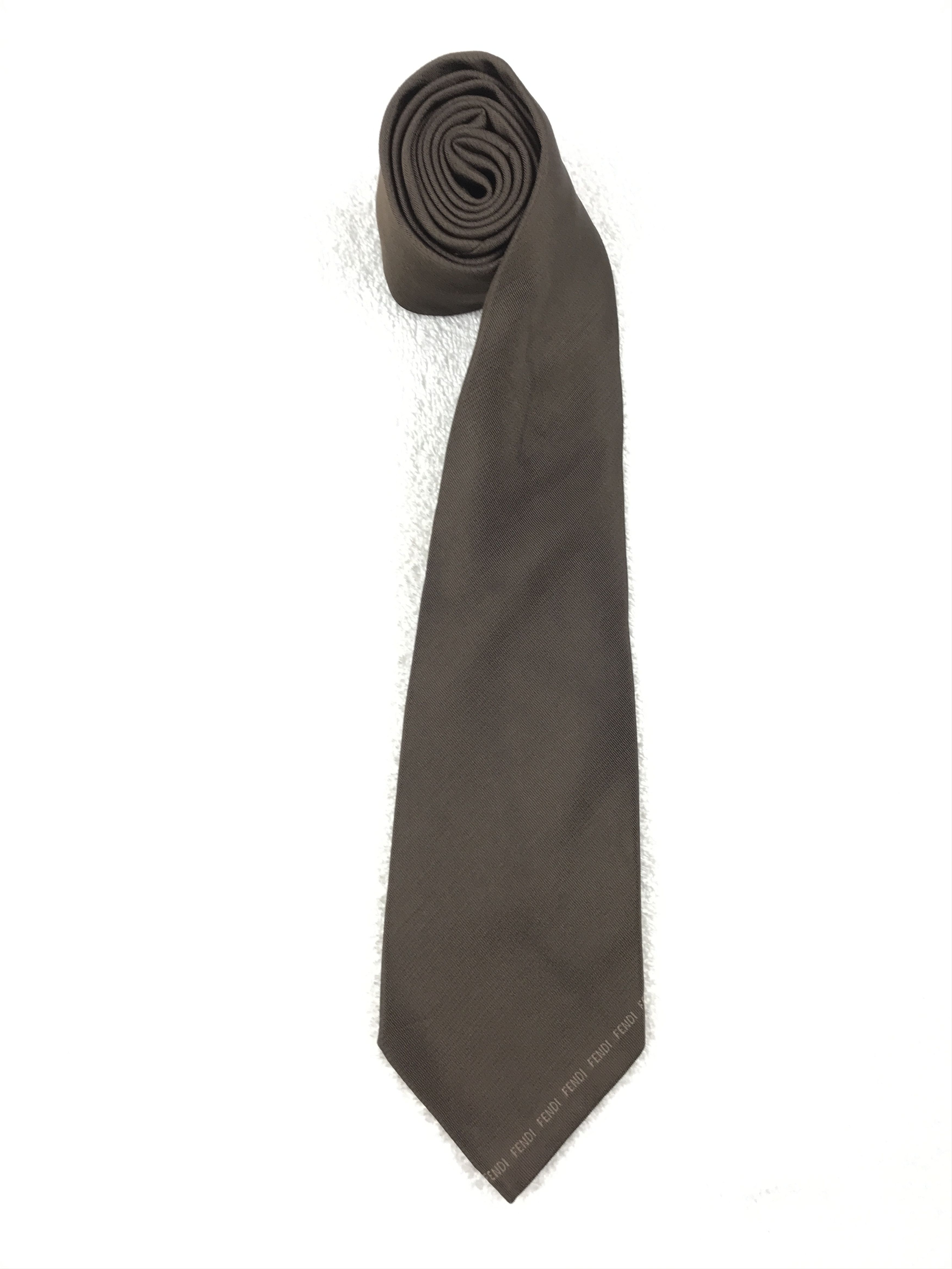 Fendi Vintage Fendi Silk Necktie Size ONE SIZE - 2 Thumbnail