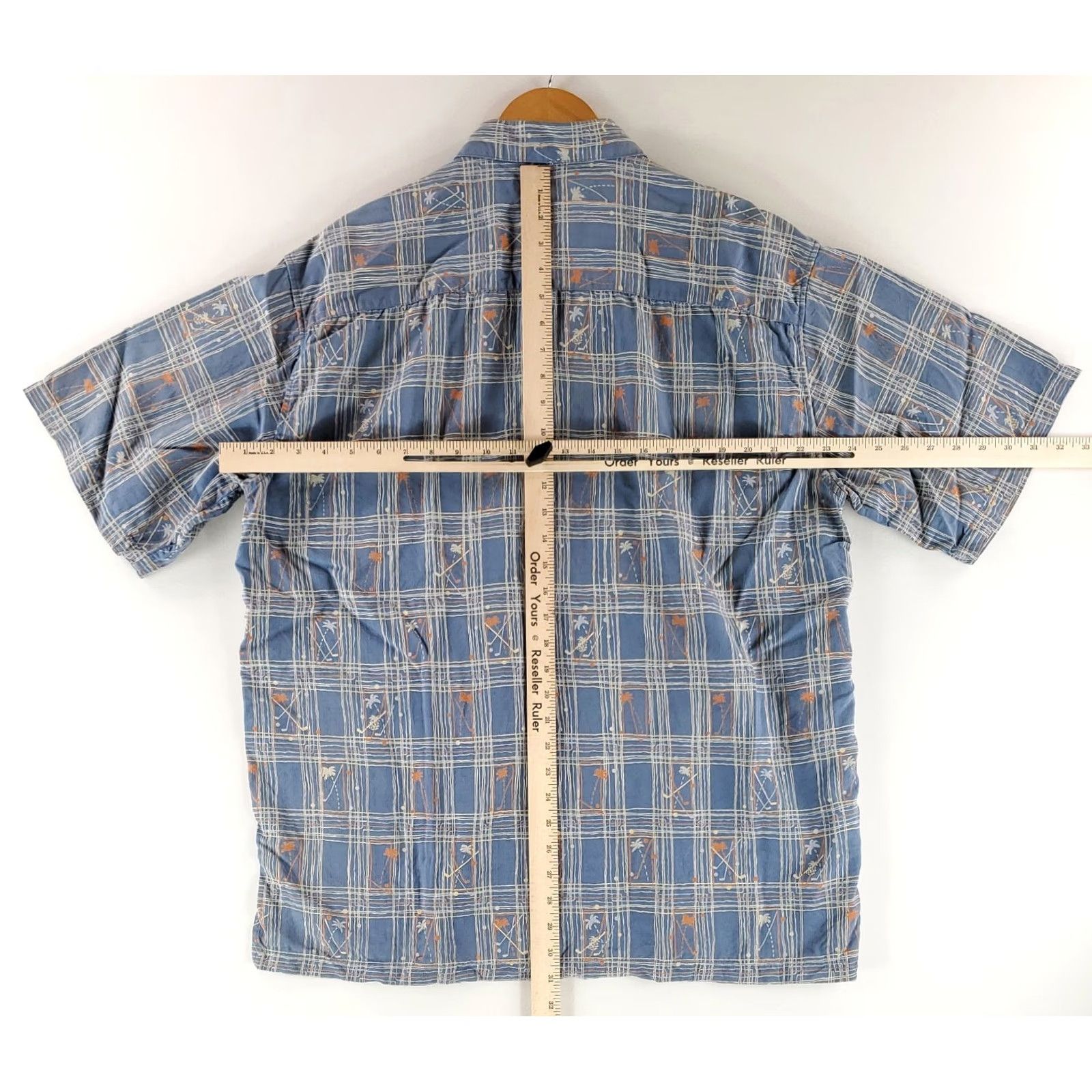 Tori Richard Tori Richard Shirt XL Mens Blue 100% Silk Button Up Short Sleeve Golf Palm Trees Button Up Shirt Blue Mens XL Size US XL / EU 56 / 4 - 7 Thumbnail