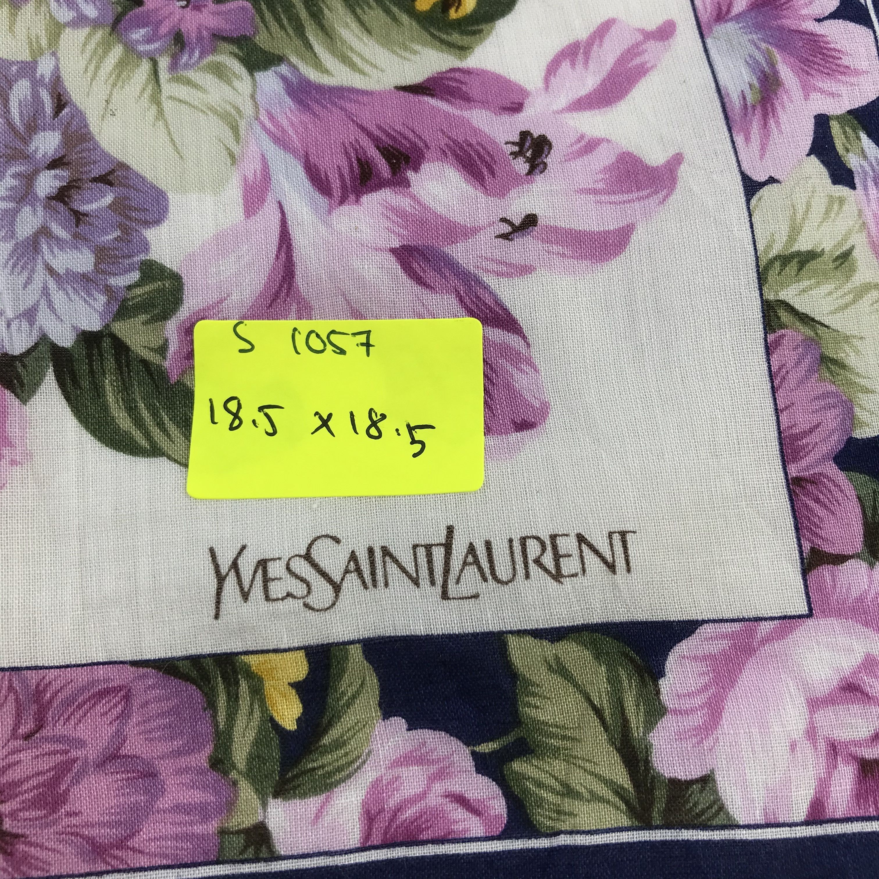Vintage × Yves Saint Laurent Yves Saint Laurent Bandana / Handkerchief/Neckerchief -S1057 Size ONE SIZE - 5 Thumbnail