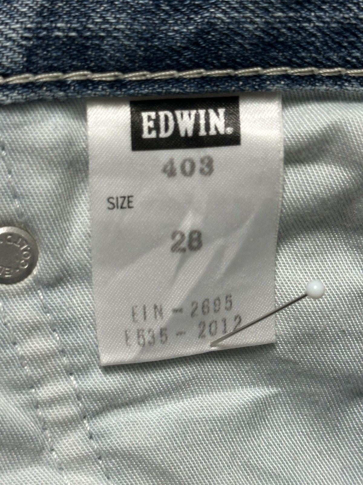 Edwin Edwin 403 Vintage With Distressed Straight Leg & Faded Wash Size US 30 / EU 46 - 9 Thumbnail