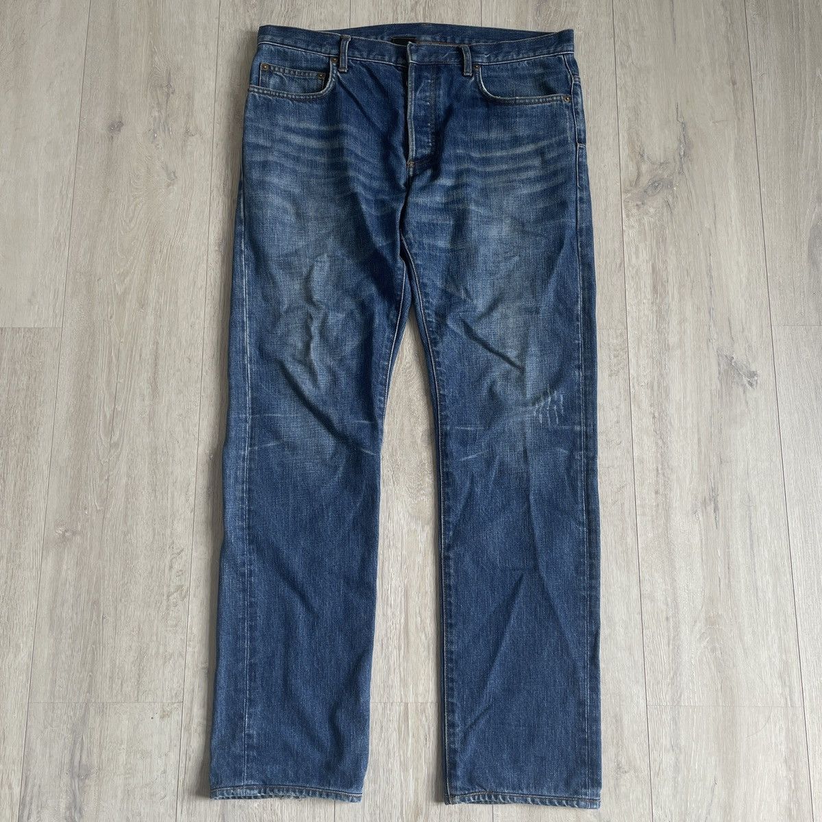 image of Dior Homme Clawmark Jeans in Navy, Men's (Size 33)