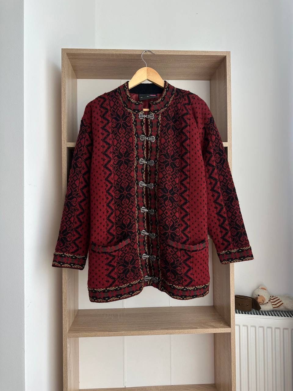 Japanese Brand × Vintage Vintage Windfjord of Norway Cardigan Red Sweater Size US M / EU 48-50 / 2 - 10 Thumbnail