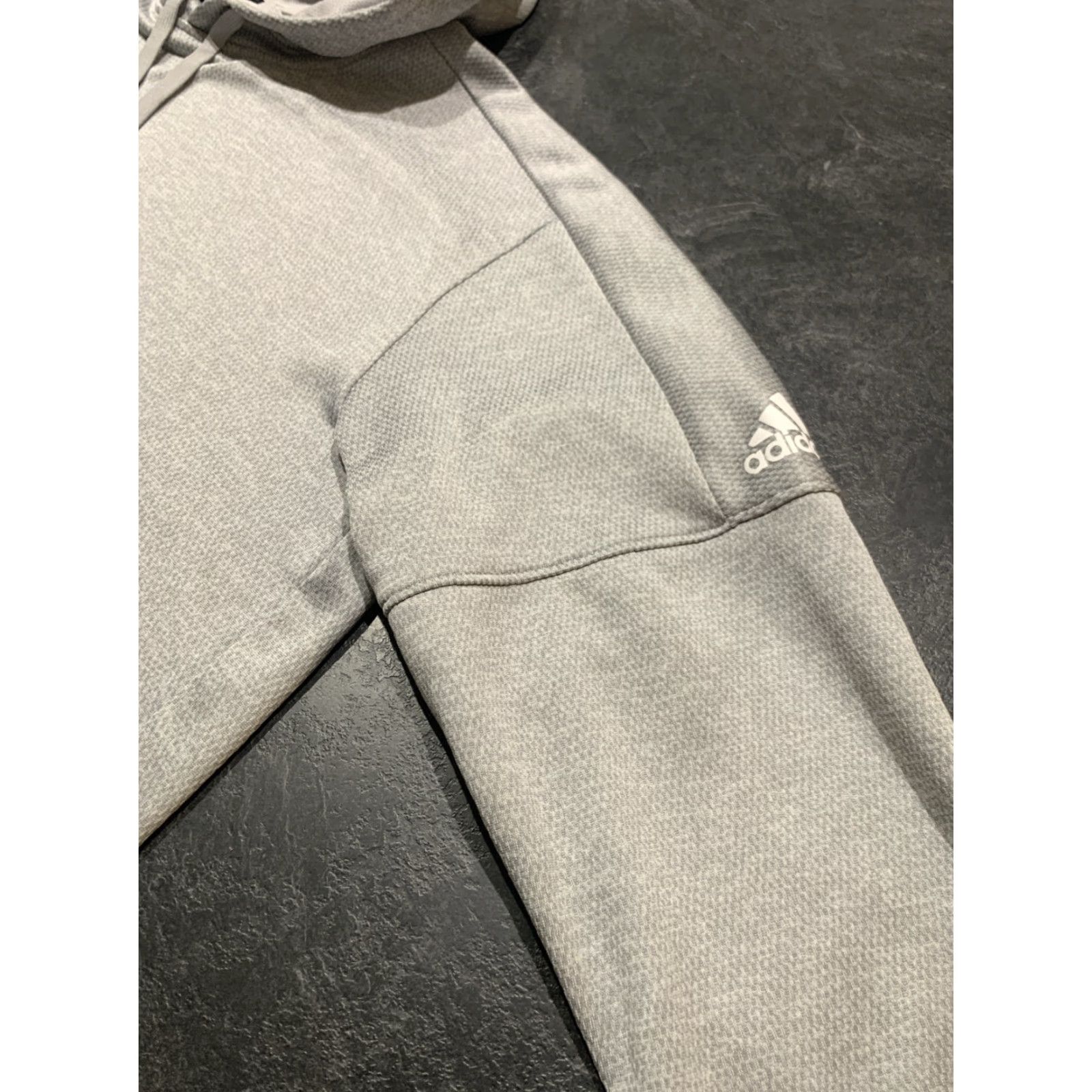 Adidas Adidas Hoodie Mens 2XL Sweatshirt Gray Pullover Fleece Logo Athletic Sports Activewear Size US XXL / EU 58 / 5 - 2 Thumbnail
