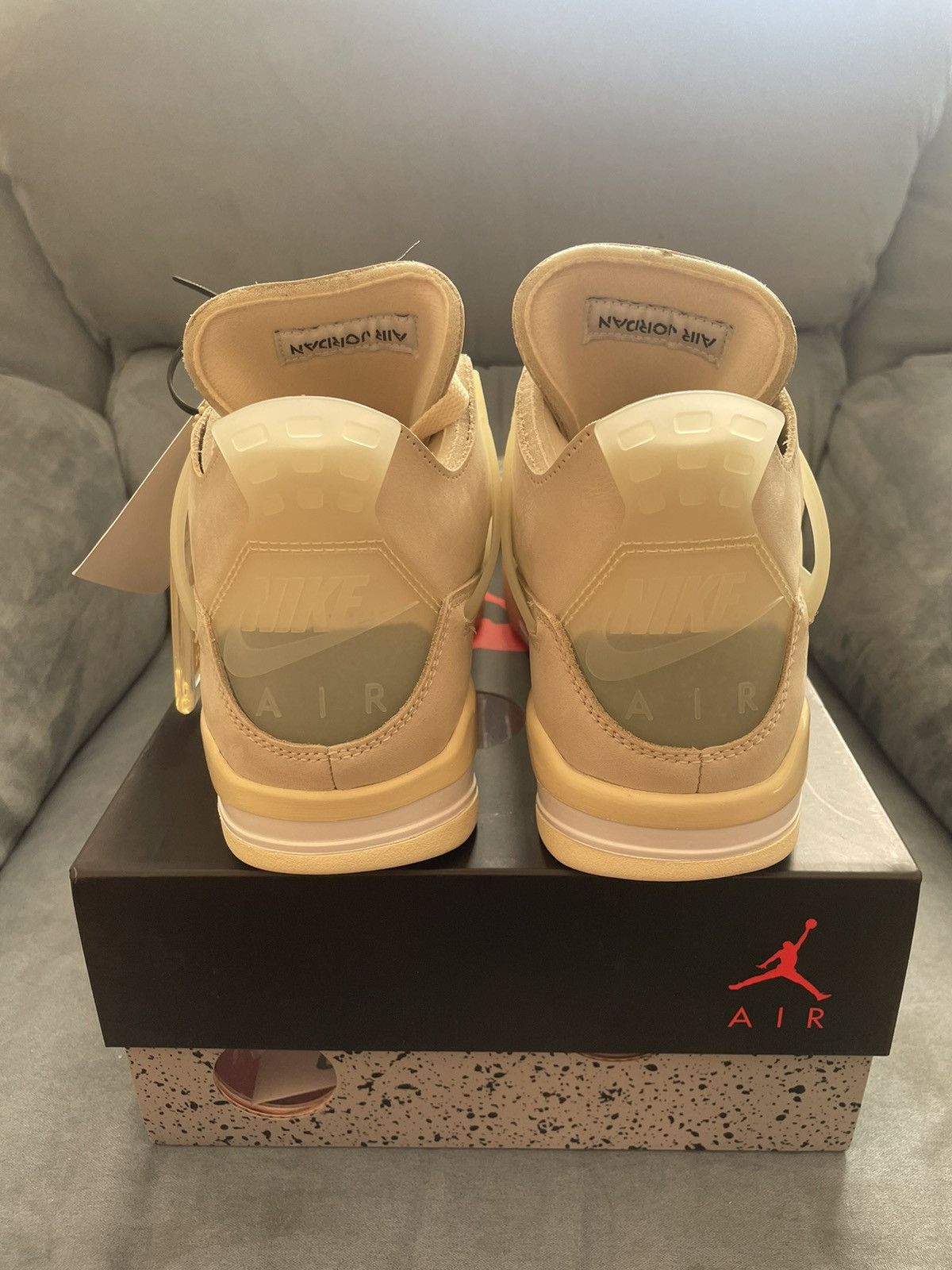 Nike × Off-White × Virgil Abloh Air Jordan 4 Sail Off White Size US 8 / EU 41 - 8 Thumbnail