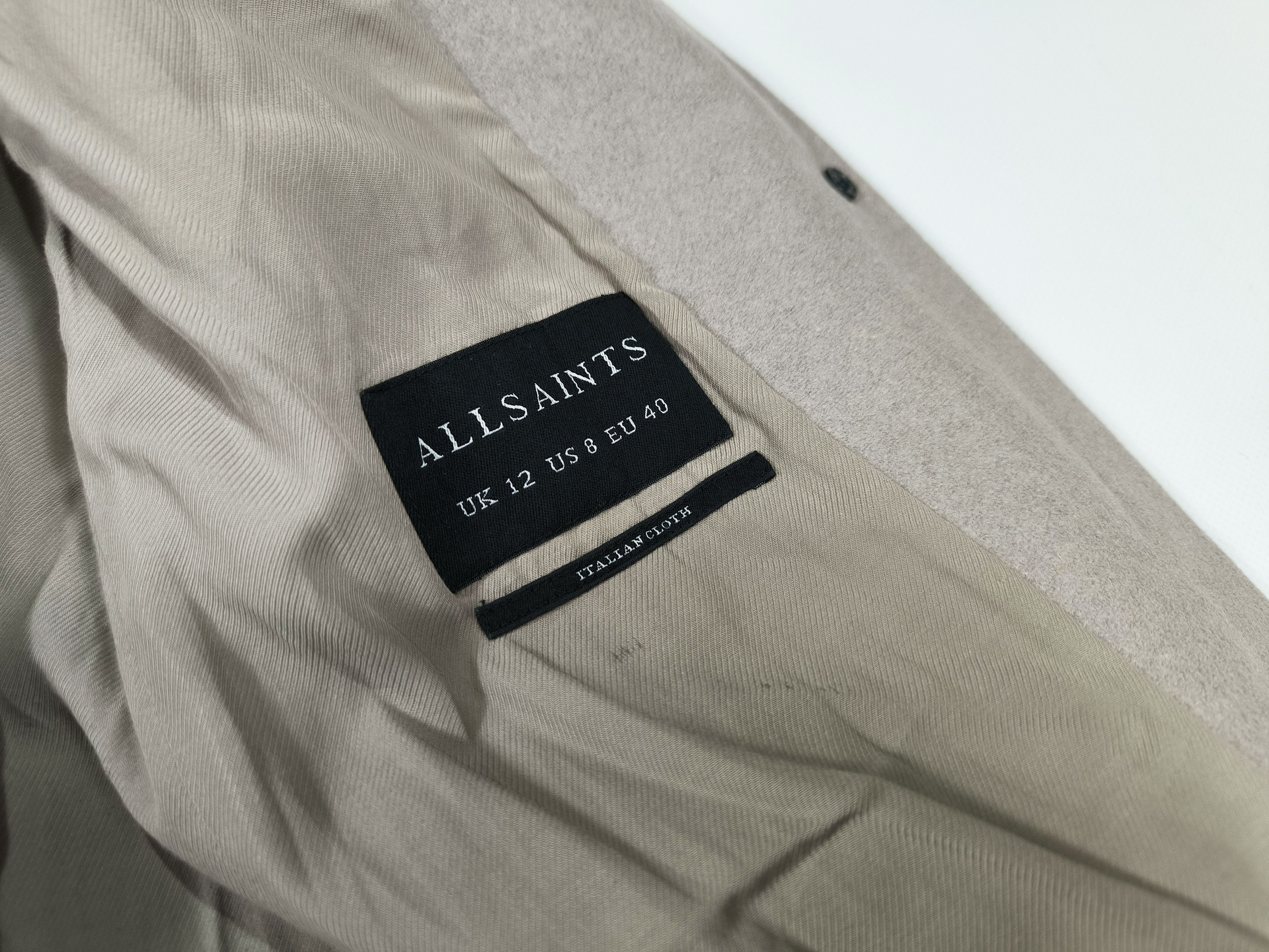 Allsaints Allsaints Leni Wool Blend Leather Collar Coat Jacket Size M / US 6-8 / IT 42-44 - 7 Thumbnail