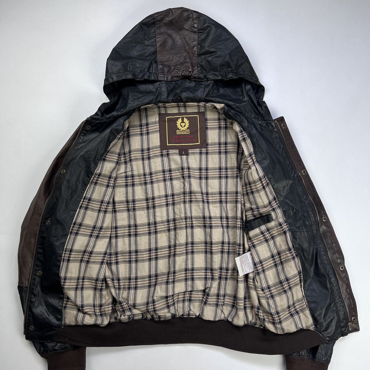 Belstaff Belstaff gold label leather hooded bomber jacket Size US M / EU 48-50 / 2 - 7 Thumbnail