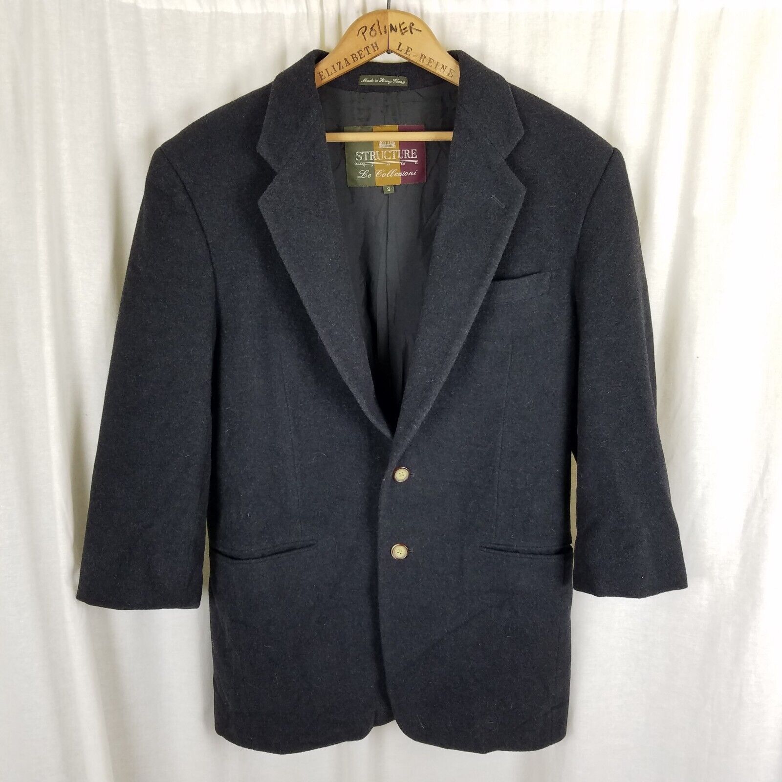 Structure Structure LeCollezioni Wool Cashmere SportCoat Blazer Jacket Size 44R - 1 Thumbnail