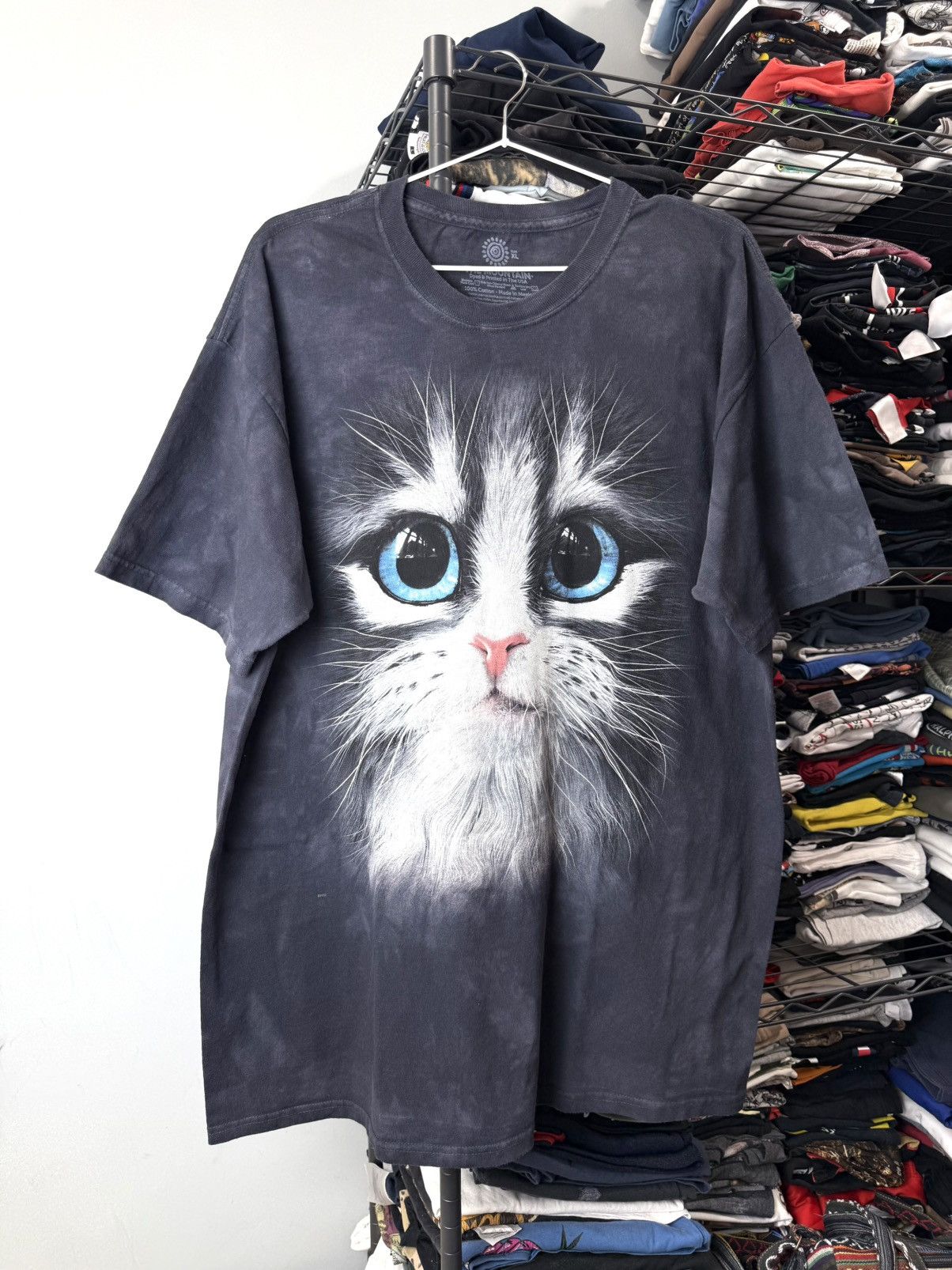 Vintage Vintage Art Funny Cat T Shirt All Over Print Size US XL / EU 56 / 4 - 1 Thumbnail