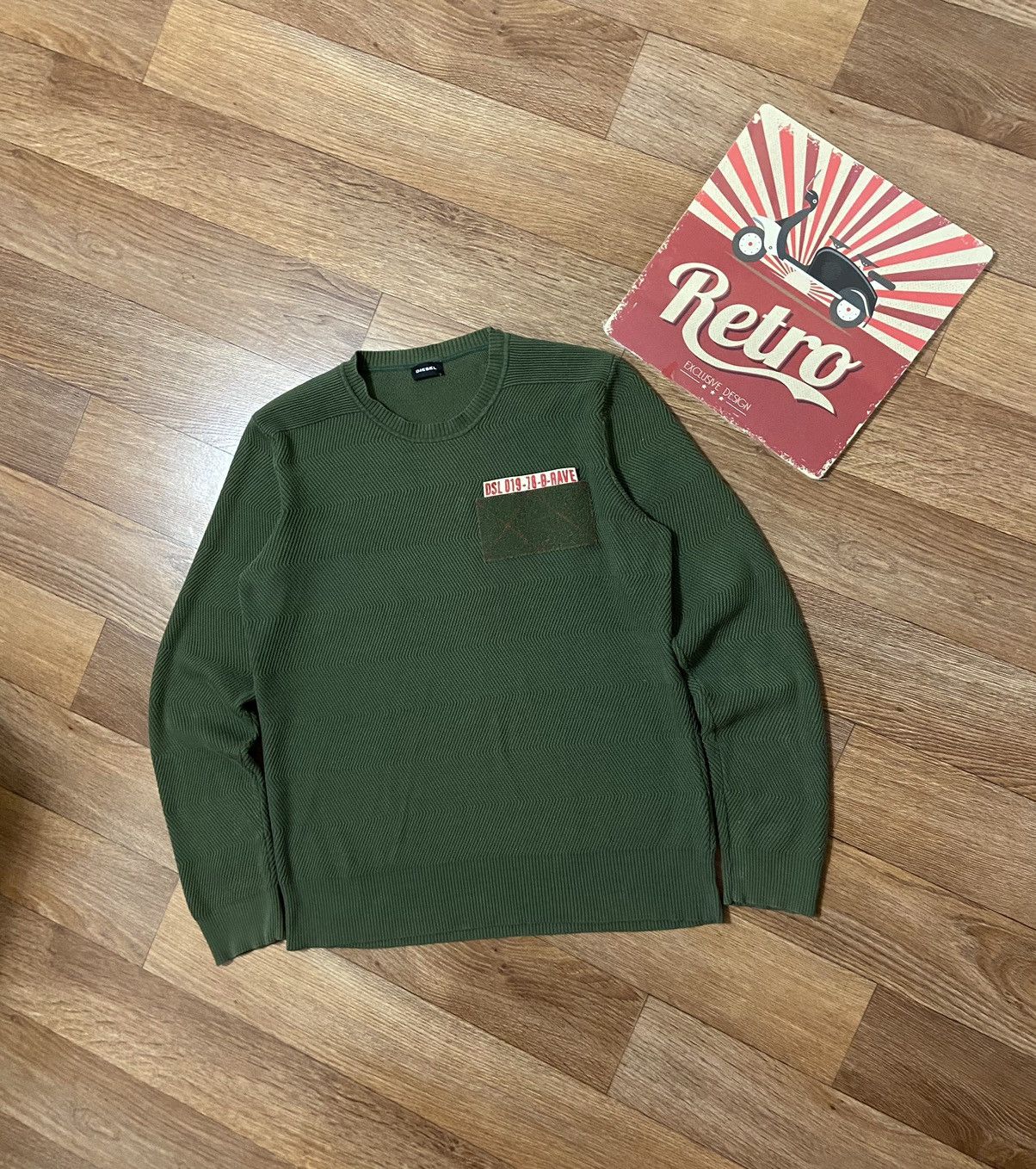 Diesel Vintage Diesel B-Rave Crewneck Sweatshirt Size US L / EU 52-54 / 3 - 2 Thumbnail