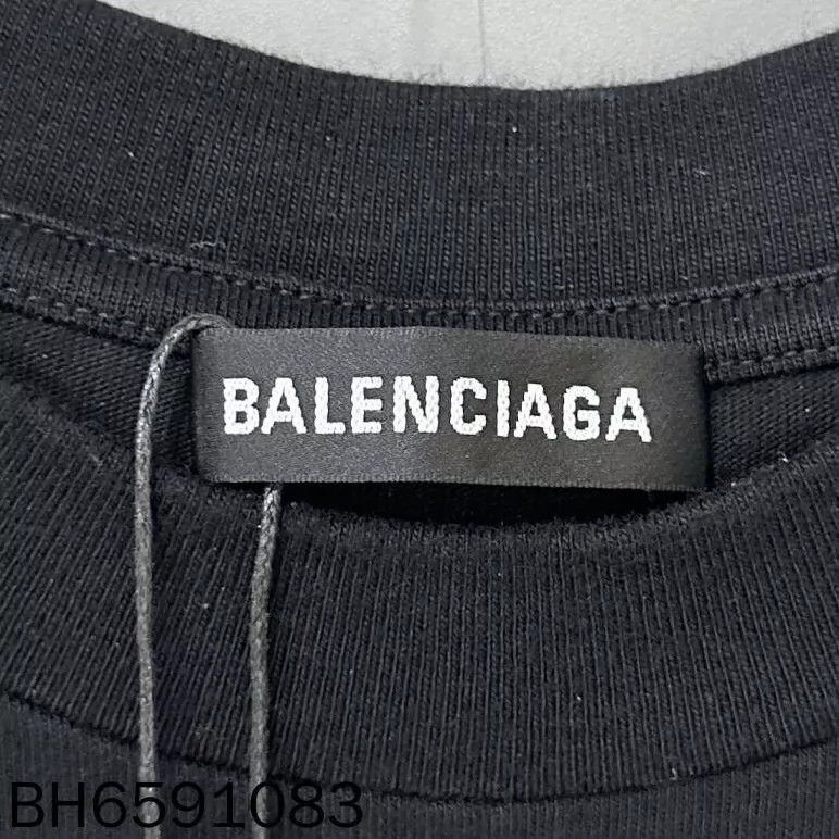 Balenciaga Balenciaga Black Embroidered Wheat Short Sleeve Size US S / EU 44-46 / 1 - 3 Thumbnail