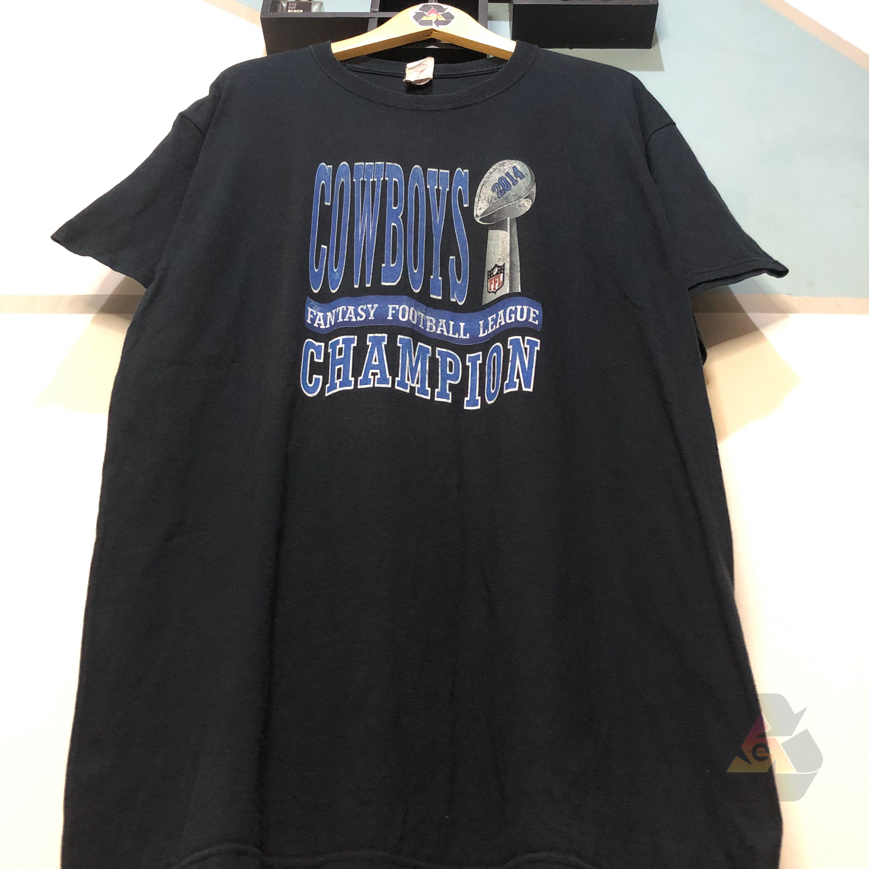 Logo Athletic Vintage Cowboys FFL Champion 2014 T-Shirt Size US XL / EU 56 / 4 - 4 Thumbnail