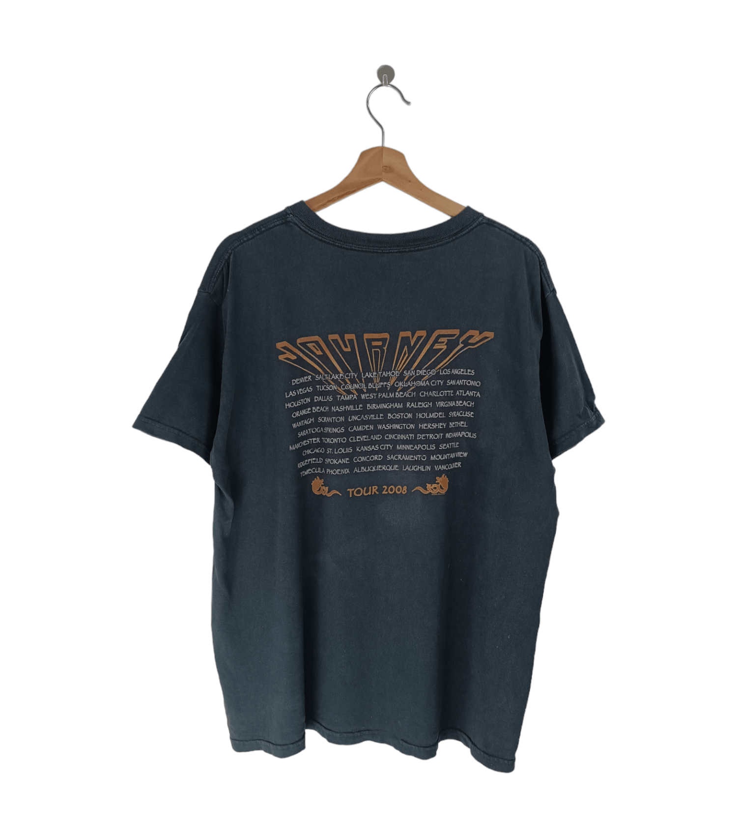 Band Tees VINTAGE 2008 JOURNEY TOUR TEE deff bon jovi floyd Size US L / EU 52-54 / 3 - 2 Thumbnail