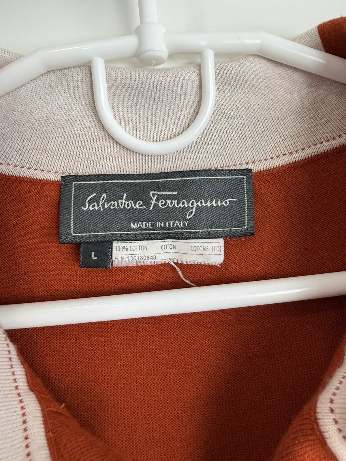 Salvatore Ferragamo Salvatore Ferragamo Sweater Pullover LongSleeve Polo Size: L Size US L / EU 52-54 / 3 - 8 Thumbnail