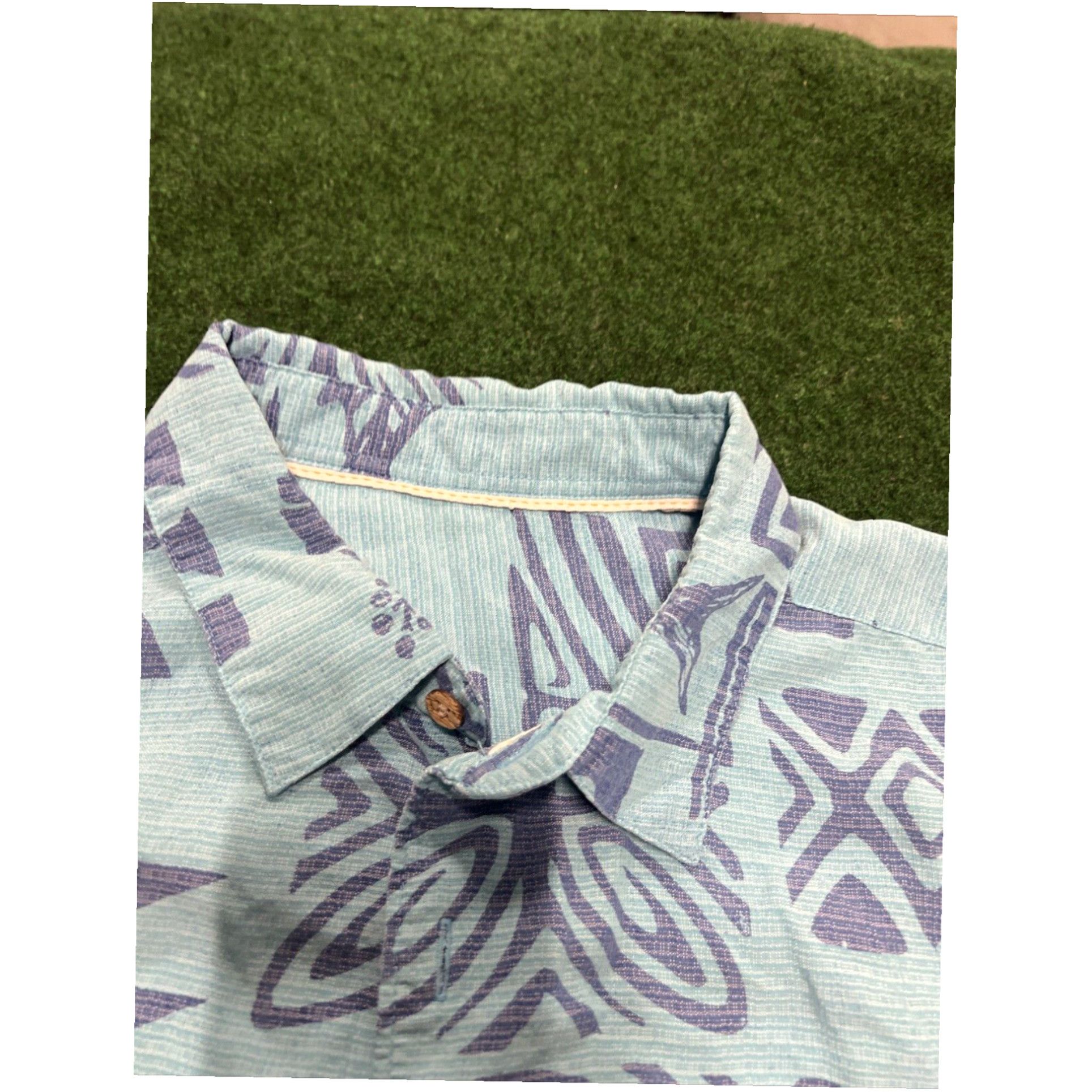 Quiksilver Hawaiian Floral Print Mens XL Short Sleeve Quiksilver Waterman Shirt Size US XL / EU 56 / 4 - 4 Thumbnail