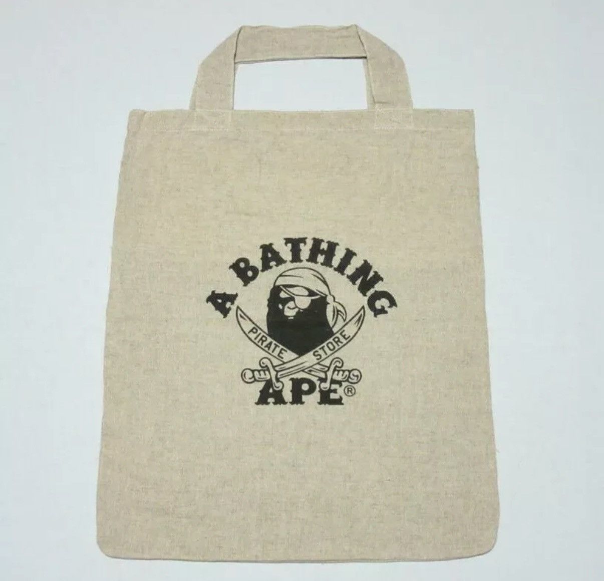 Bape Bathing Ape BAPE Tote Bag Pouch Drawstring Beige Size ONE SIZE - 1 Thumbnail