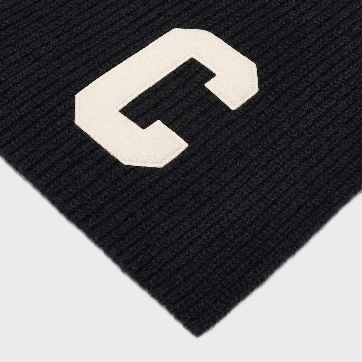 Celine Ribbed Wool Logo Scarf Size ONE SIZE - 2 Thumbnail
