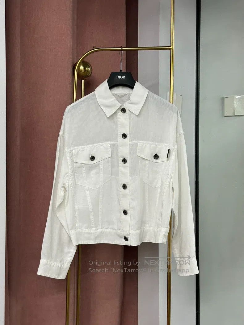 Brunello Cucinelli Brunello Cucinelli White Shirt Size XS / US 0-2 / IT 36-38 - 1 Thumbnail
