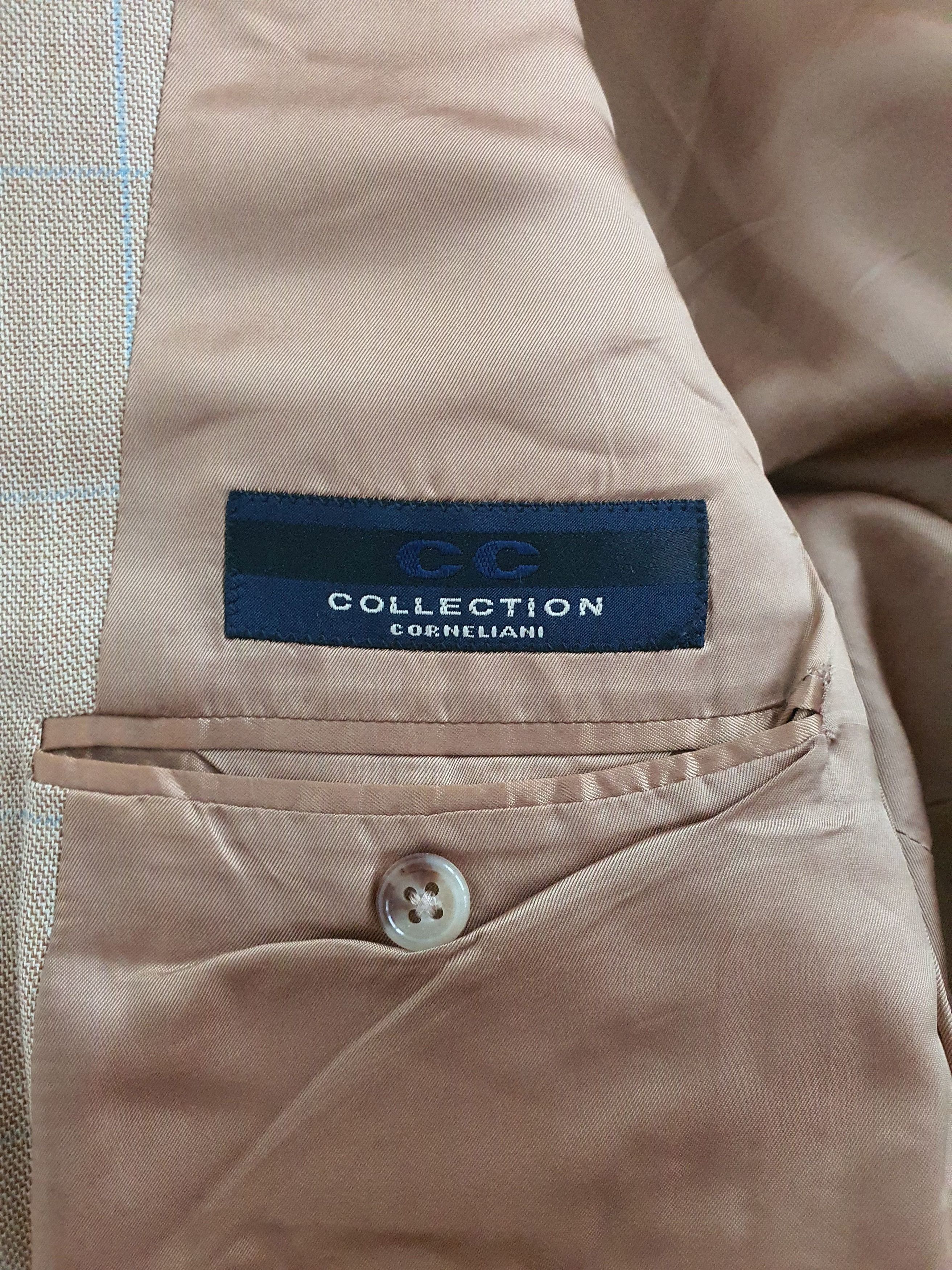 Corneliani CC - Vintage Windowpane Sports Coat Jacket - Wool Silk Linen Size 40R - 5 Thumbnail