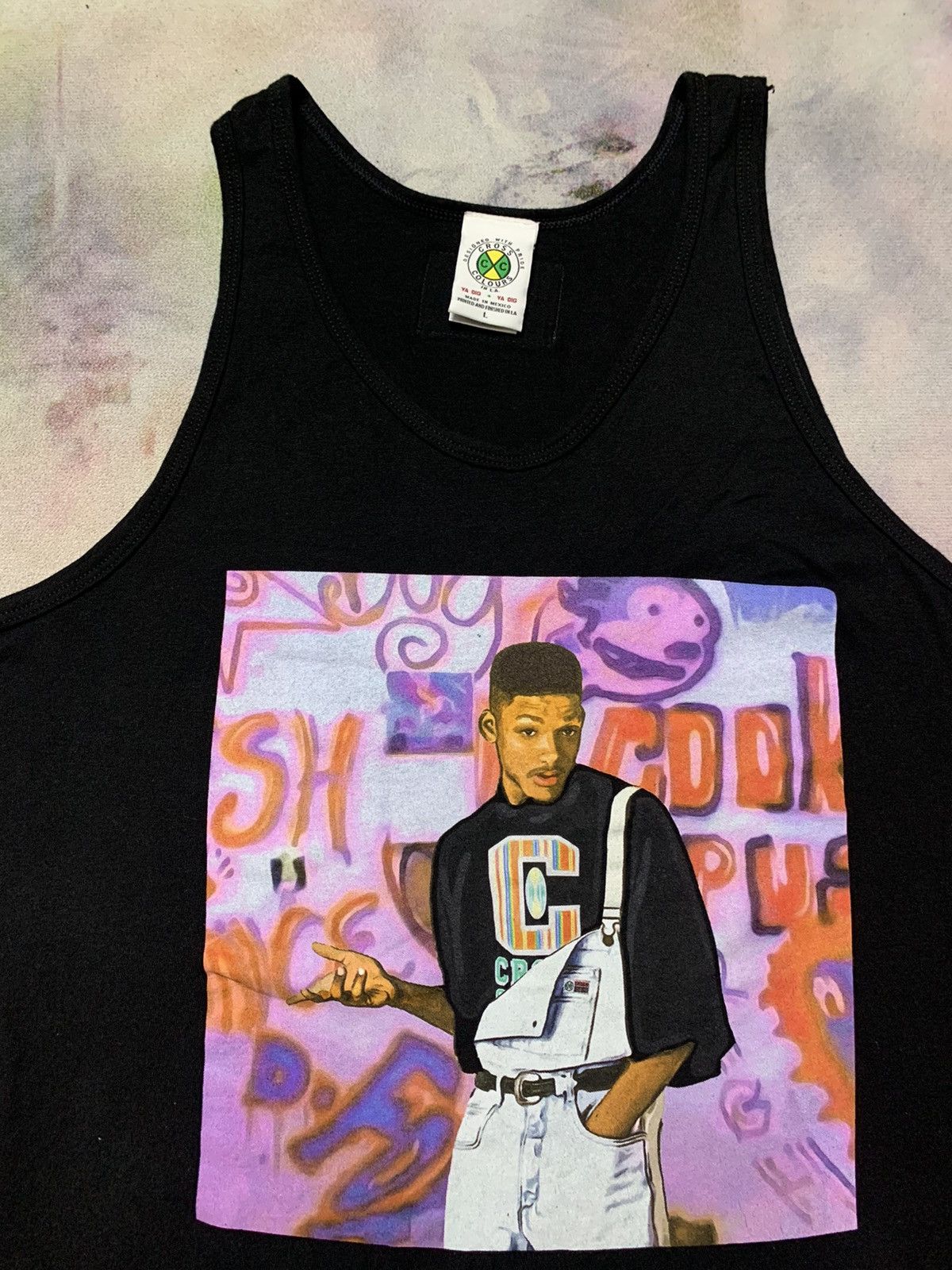 Cross Colours × Rap Tees Vintage Cross Colours Missing Evan Wilson Top Size US L / EU 52-54 / 3 - 2 Thumbnail