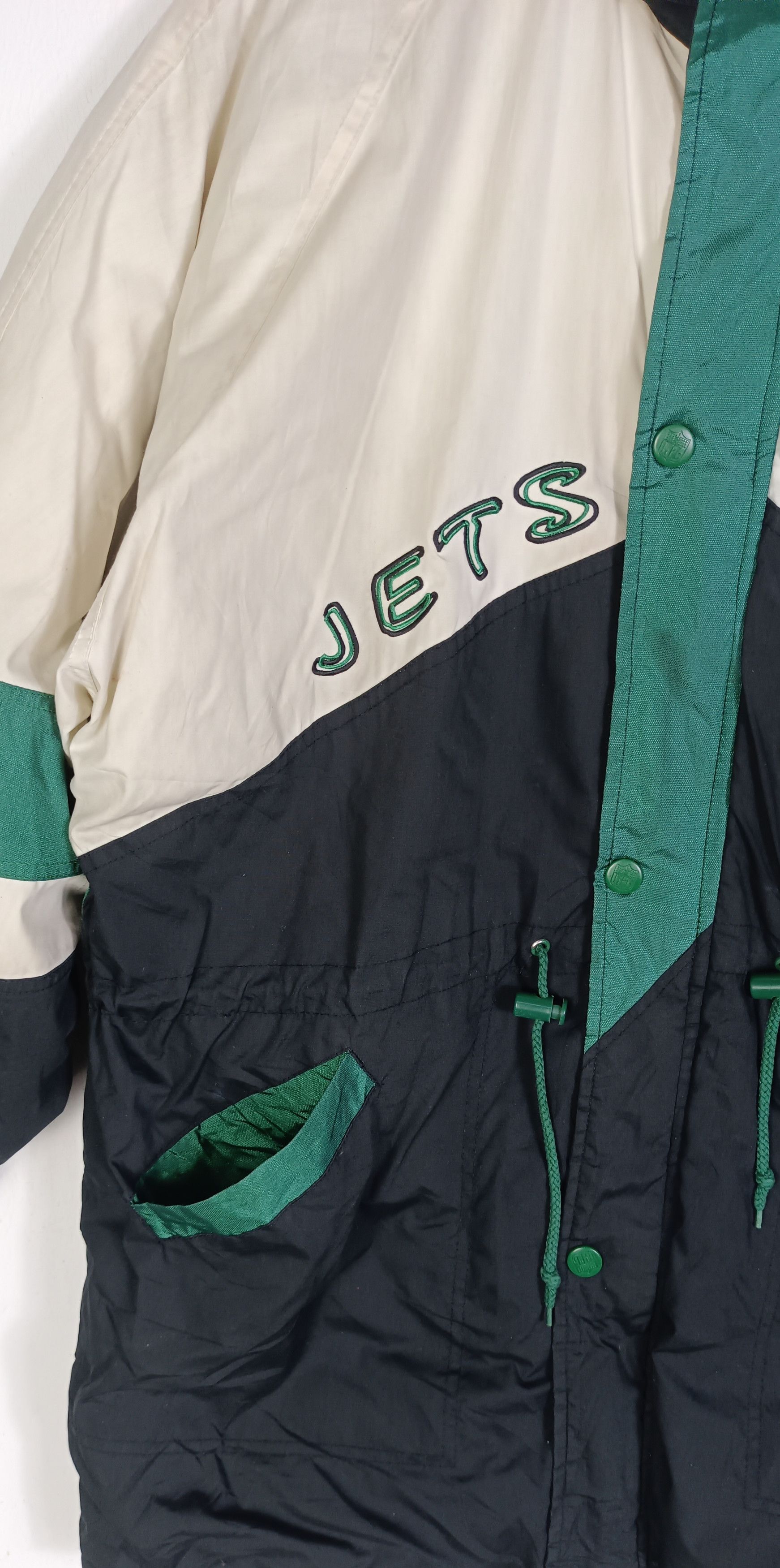 NFL Vintage 90🔥 New York Jets NFL Puffer Jacket Size US XXL / EU 58 / 5 - 12 Thumbnail