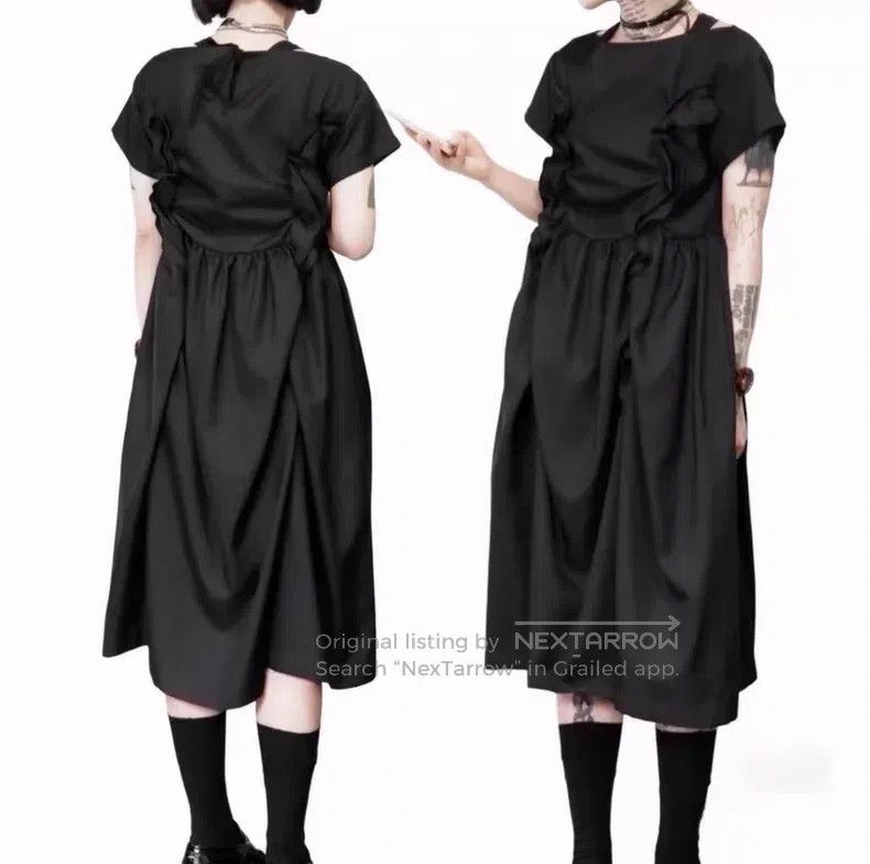 Comme des Garcons Comme Des Garcons Polyester pleated lace ruffle dress Size M / US 6-8 / IT 42-44 - 5 Thumbnail